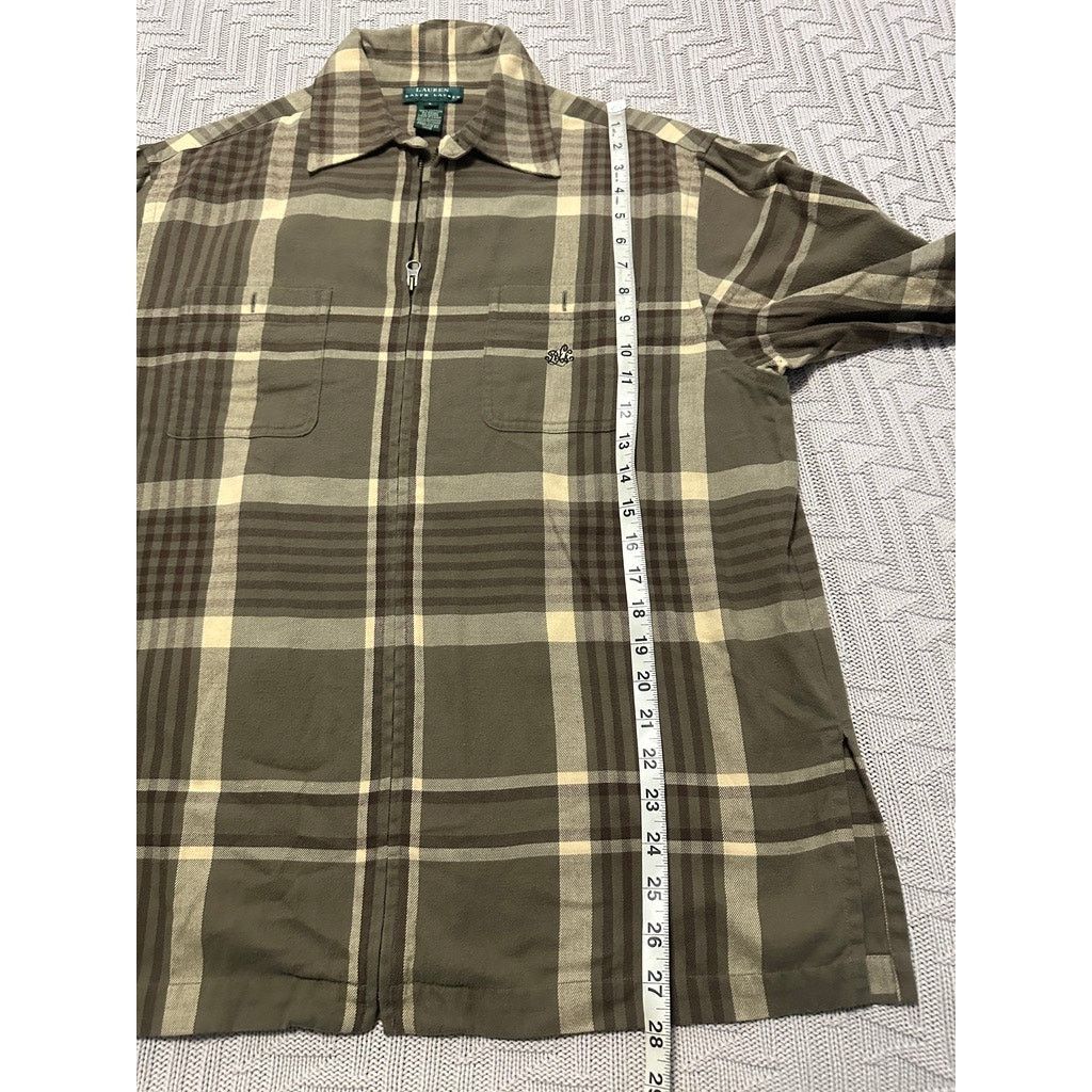 Lauren Ralph Lauren Lauren Ralph Lauren brown plaid full zip light jacket size L Size US L / EU 52-54 / 3 - 6 Thumbnail