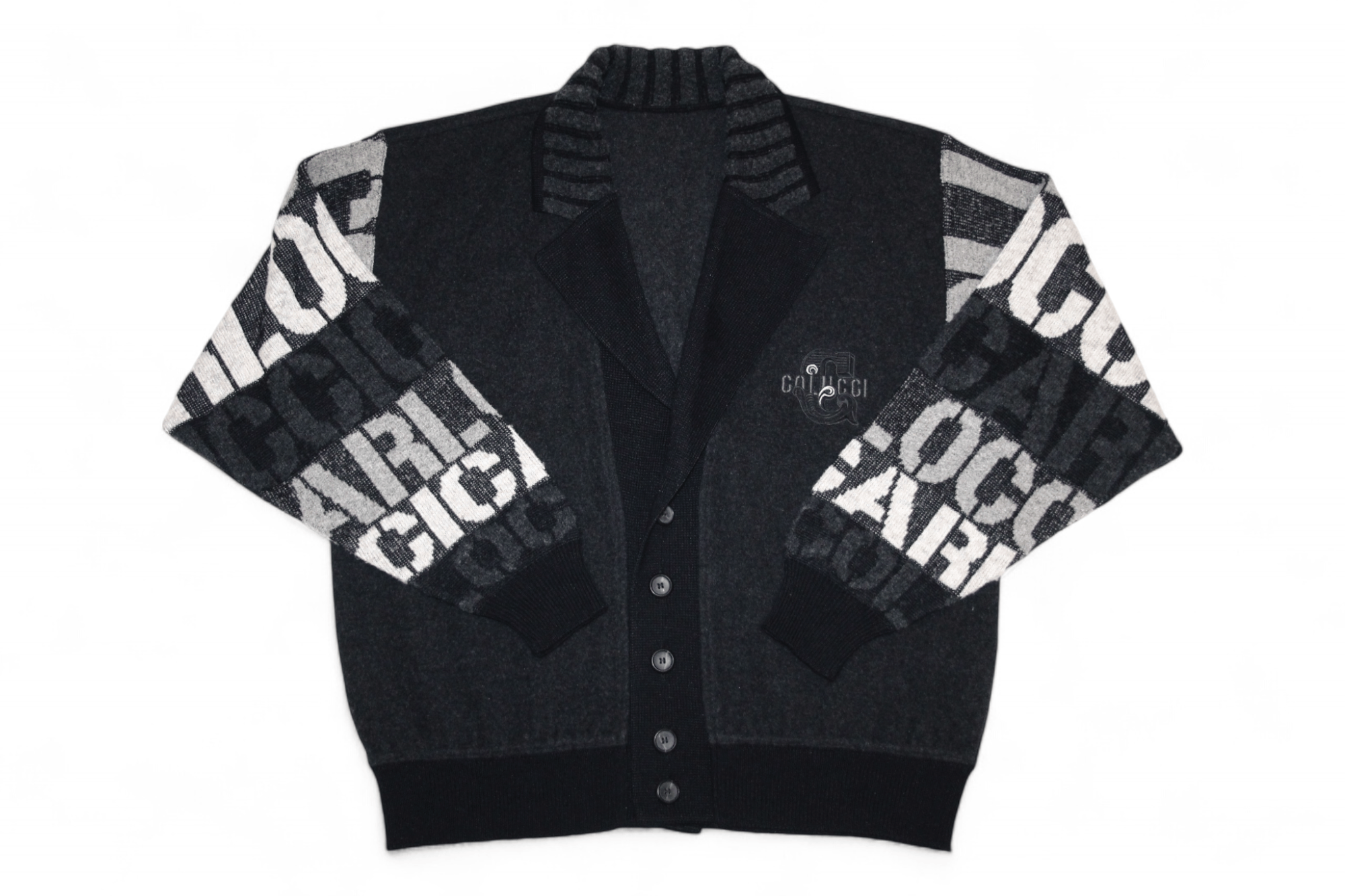 Carlo Colucci Vtg Carlo Colucci Buttons Up Brushed Wool Blend Cardigan Size US L / EU 52-54 / 3 - 1 Preview