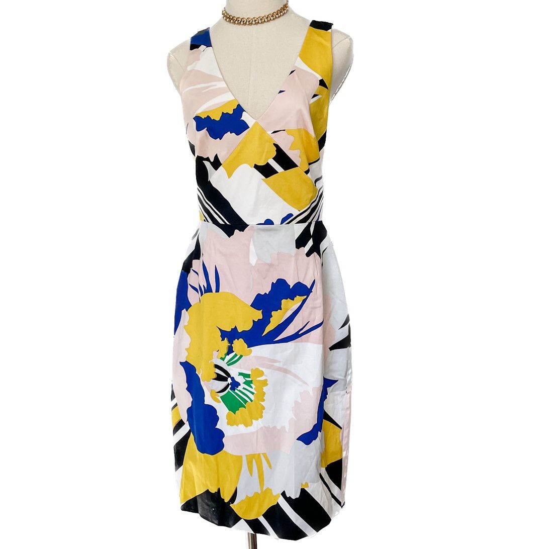 Karen Millen Karen Millen floral print crisscross strap cotton dress 8 Size M / US 6-8 / IT 42-44 - 3 Thumbnail
