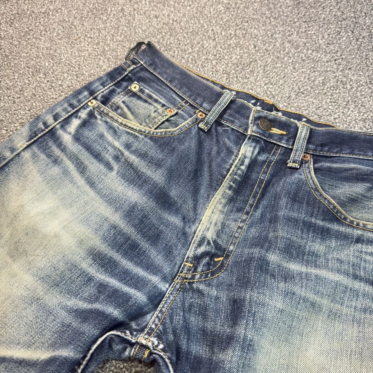 Engineered Garments × Levi's Vintage y2k Levis 524 Distressed Aging Faded Denim W31 Size US 31 - 13 Thumbnail