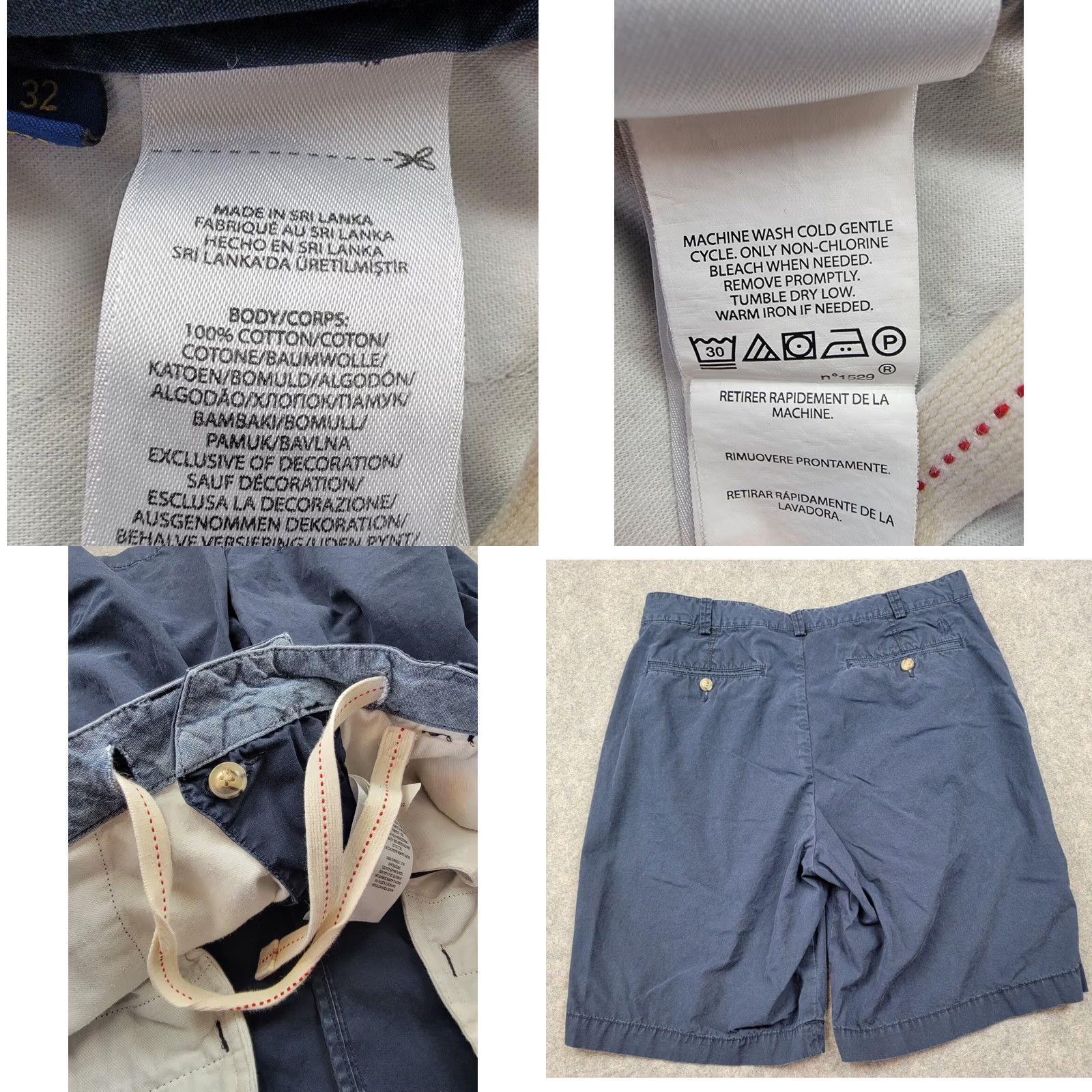 Polo Ralph Lauren Polo Ralph Lauren Shorts Relaxed Fit 32 Blue Chino Logo Casual Mens Boys Mens Size US XS / EU 42 / 0 - 8 Thumbnail