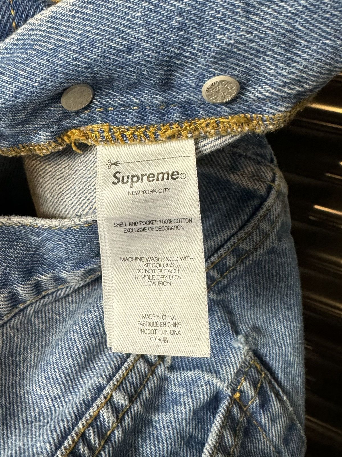 Supreme Supreme Blue Star Washed Denim Jeans - 36 Size US 36 / EU 52 - 7 Thumbnail