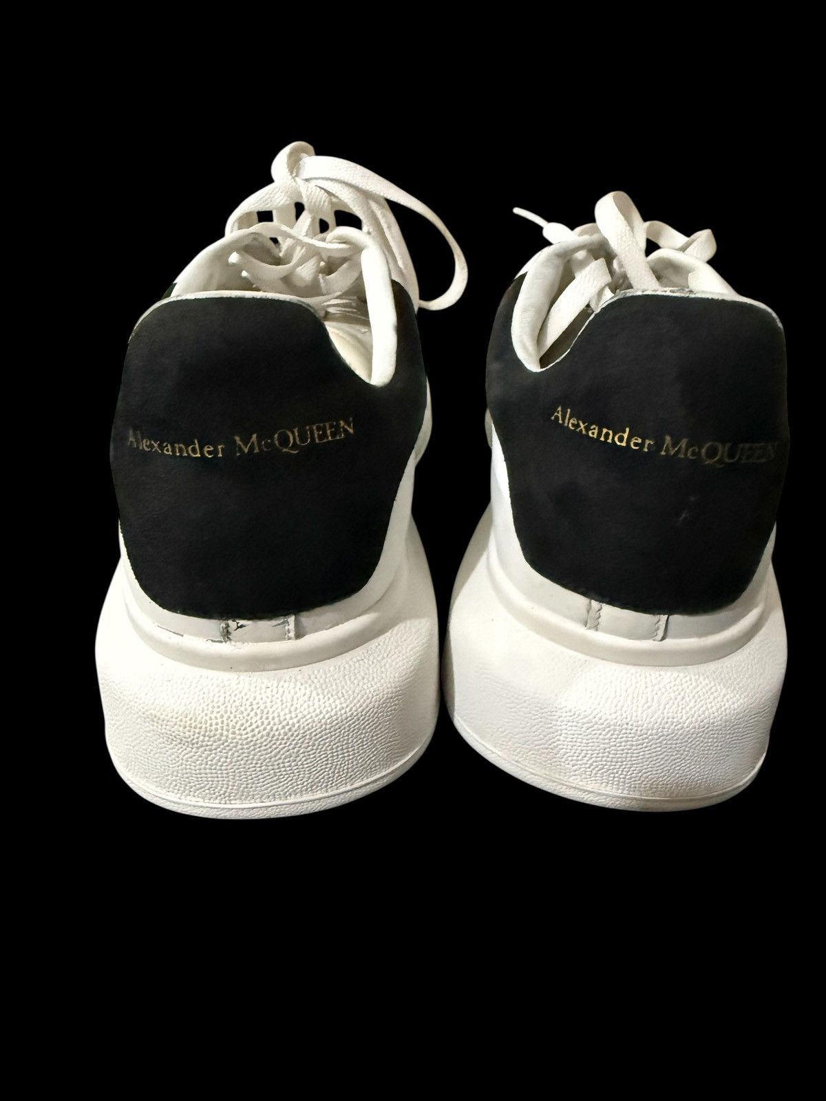 Alexander McQueen Alexander McQueen saiz 8UK White/Black Oversized Sneakers Size US 8 / EU 41 - 6 Thumbnail