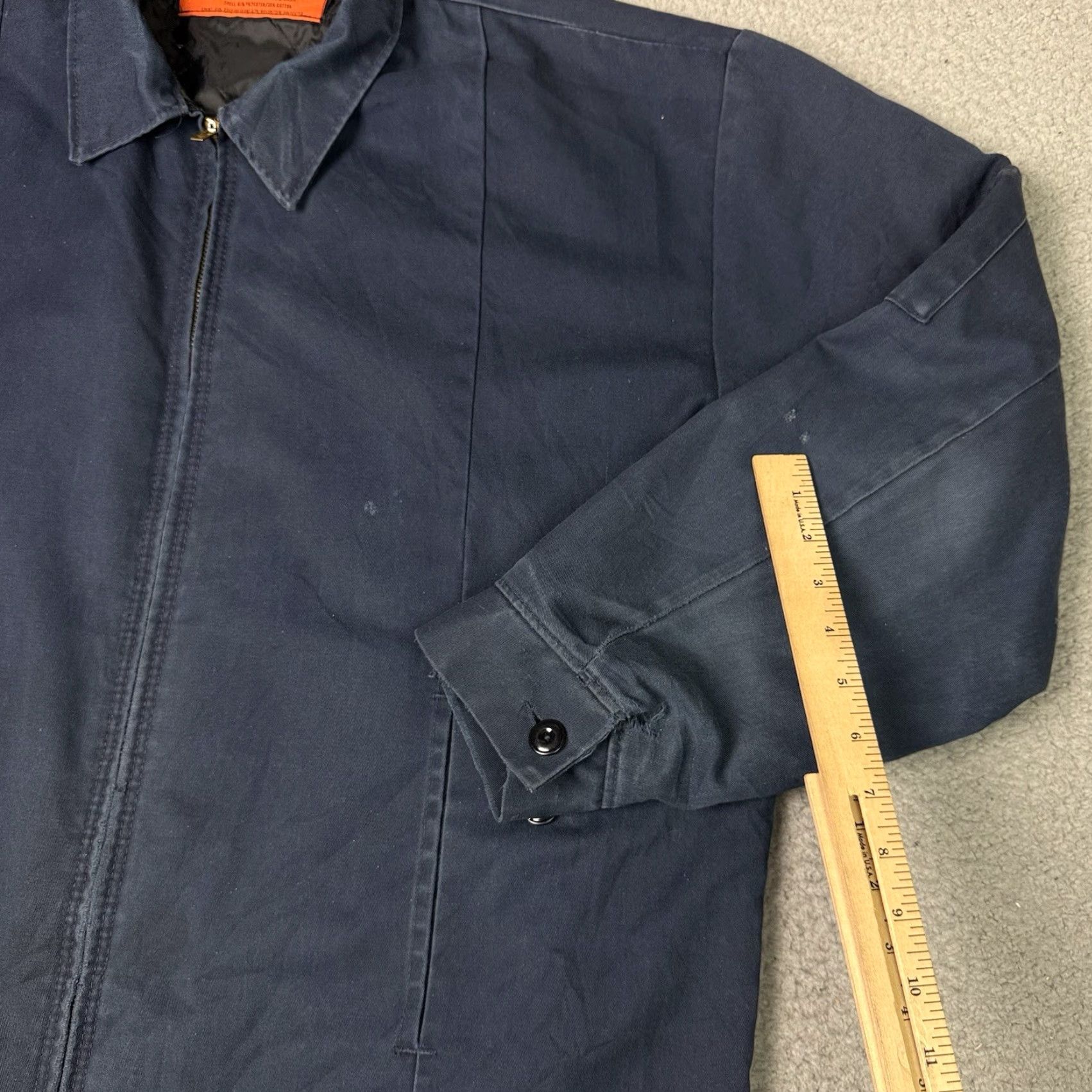Red Kap VINTAGE Red Kap Jacket Mens XL Blue 90s Workwear Bomber Full Zip Lined Twill Poylester Cotton Size US XL / EU 56 / 4 - 6 Thumbnail