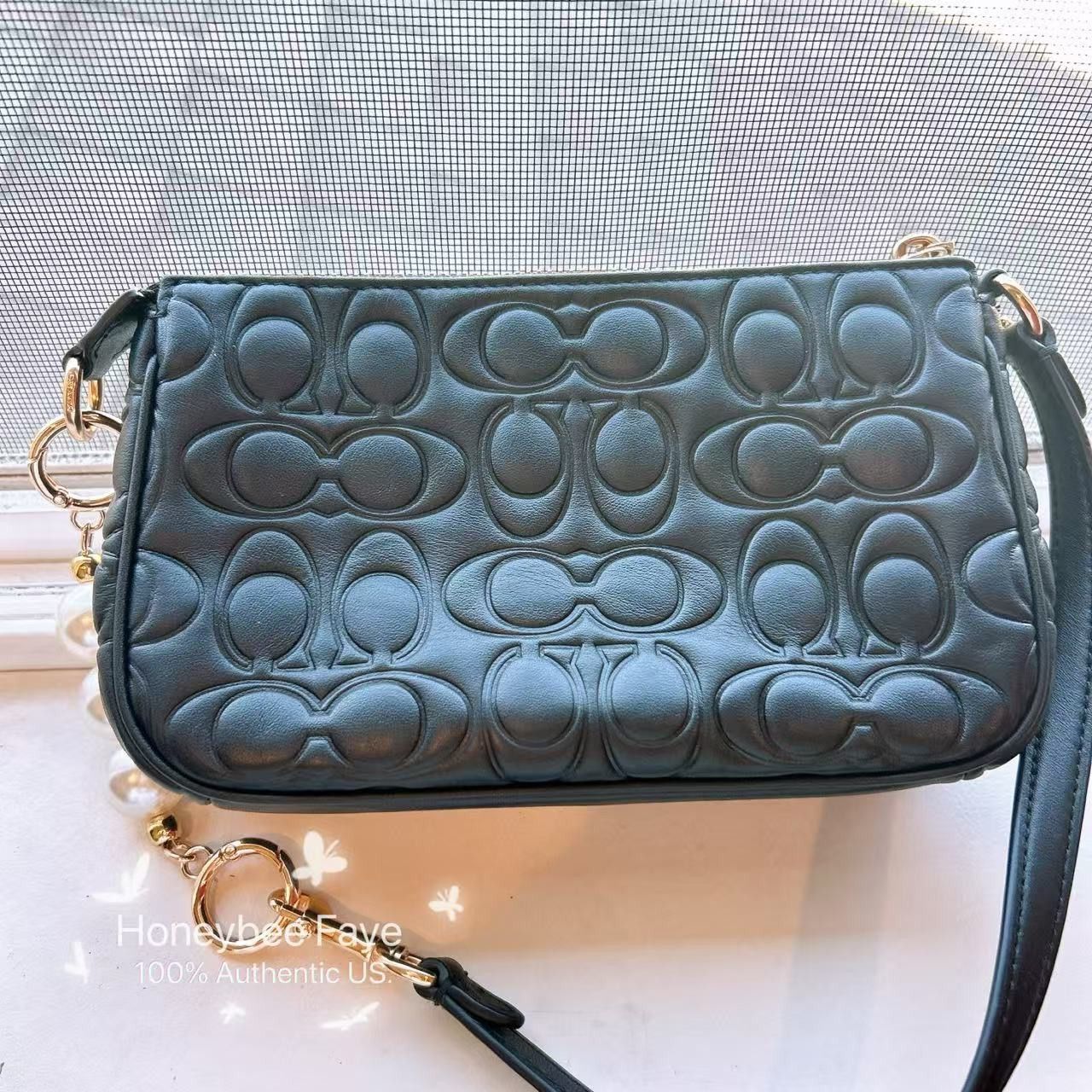 Coach Nolita 19 In Signature Leather CZ456 plus extended chain Size ONE SIZE - 6 Thumbnail