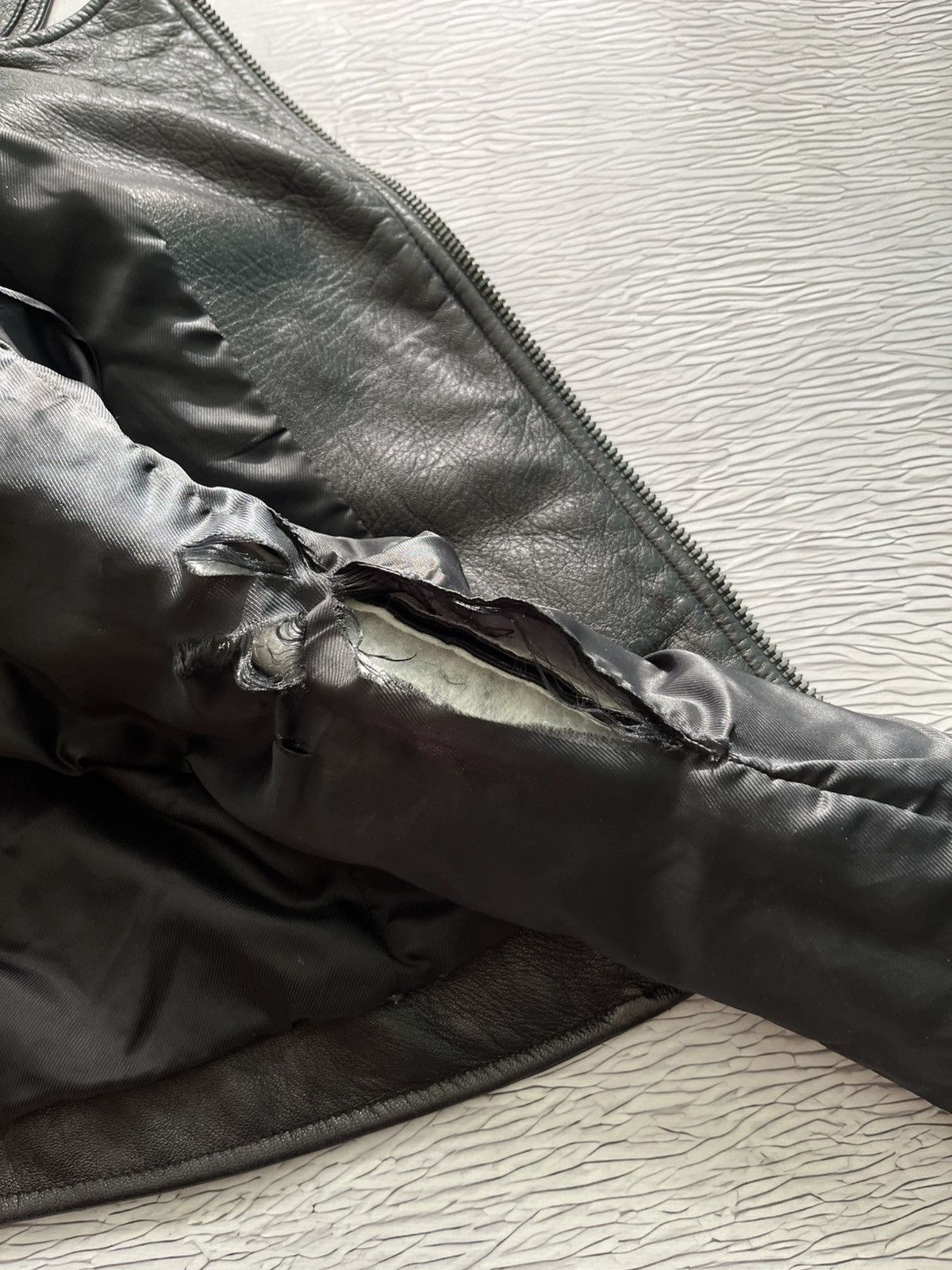 Balenciaga Balenciaga Vintage Leather Moto Jacket Luxury Black Size XS / US 0-2 / IT 36-38 - 14 Thumbnail