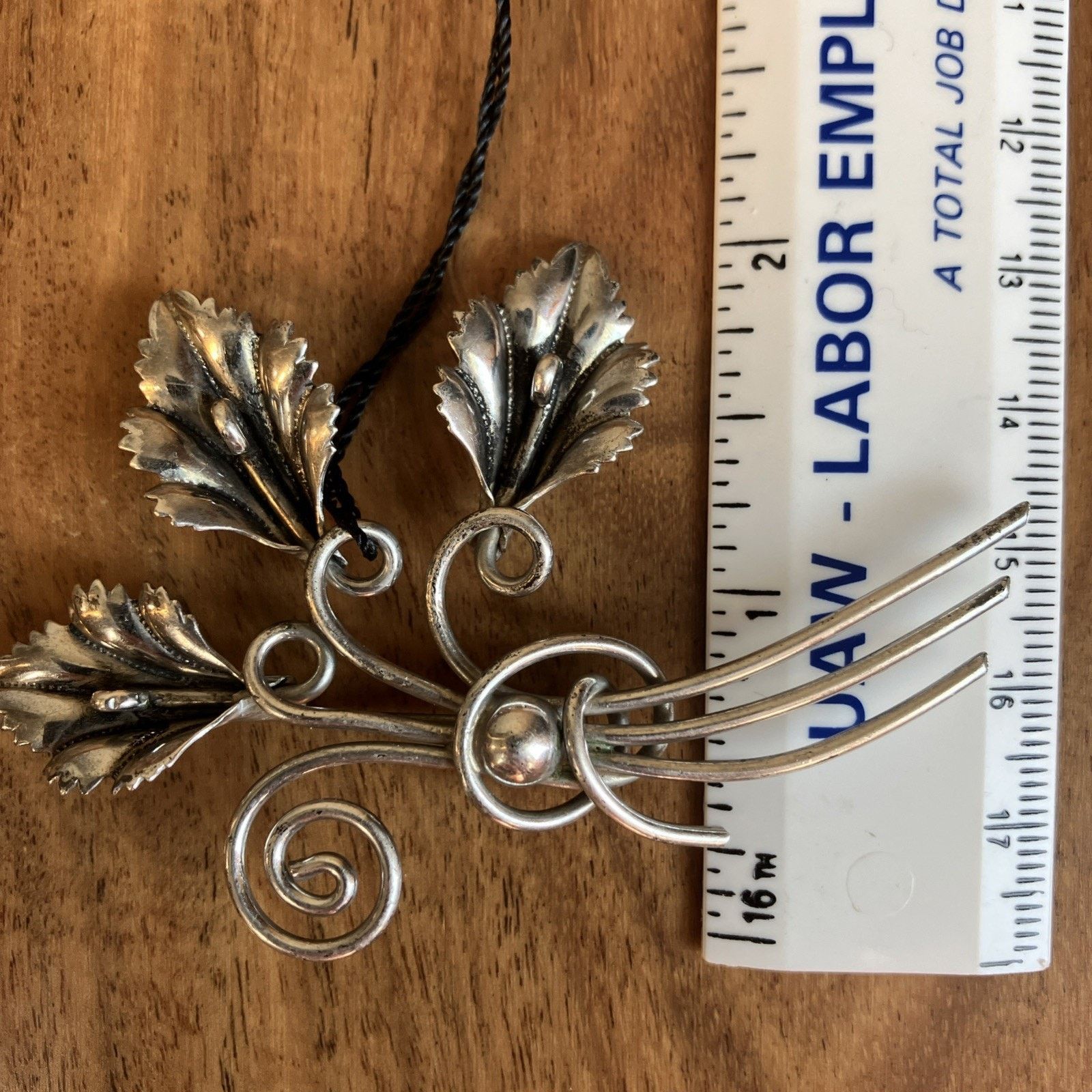 Other Vtg CORO CALLA LILY Floral Pin BROOCH 925 Sterling Silver Size ONE SIZE - 18 Thumbnail