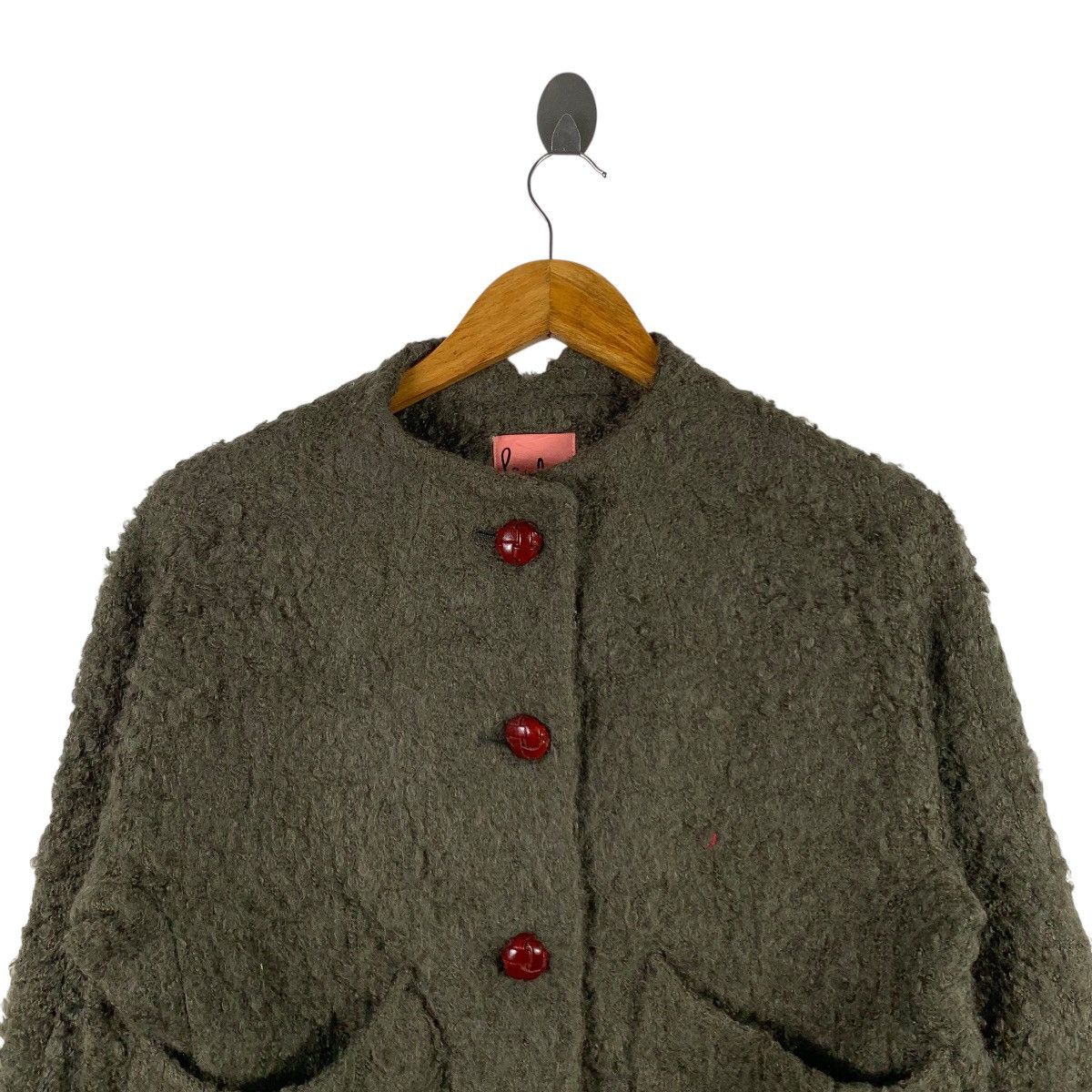 Paul Smith PAUL SMITH Paul Plus Deep Pile Sherpa Button Up Tweed Coat Size US M / EU 48-50 / 2 - 3 Thumbnail