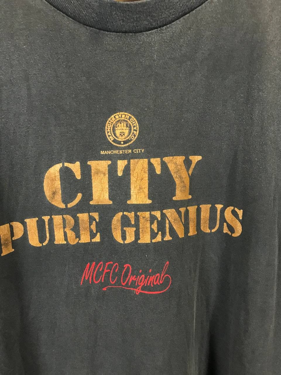 Vintage Man City soccer vintage tee Size US L / EU 52-54 / 3 - 3 Thumbnail
