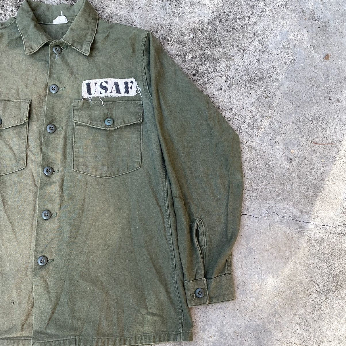 Vintage Sateen OG 107 Air Force Big Logo Button Up Size US M / EU 48-50 / 2 - 4 Thumbnail