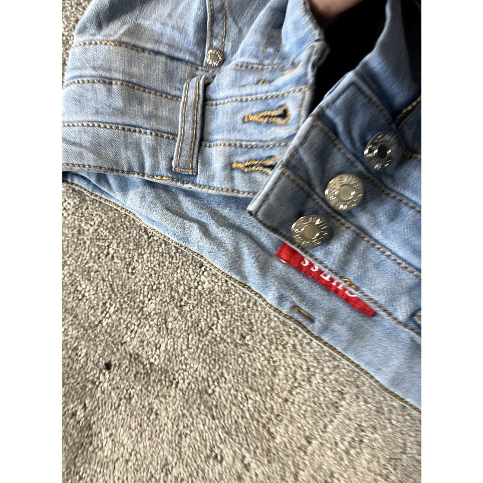Guess VINTAGE GUESS Women's Skinny Jeans Size 26 High-Waist Denim Stretch Dark Blue Fall Winter Size 26" / US 2 / IT 38 - 5 Thumbnail