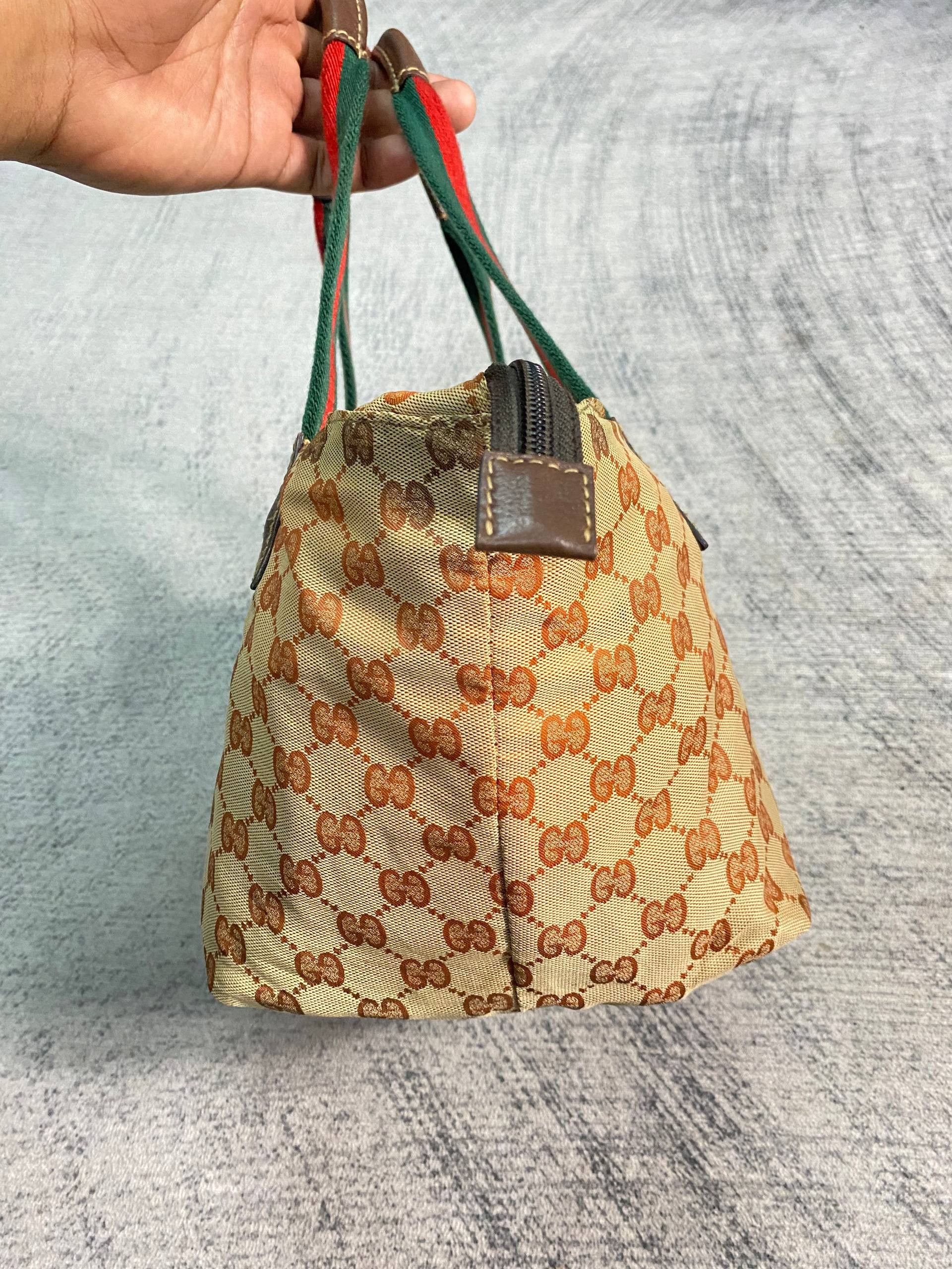 Gucci GUCCI GG Canvas Web Sherry Line Hand Bag Size ONE SIZE - 4 Thumbnail