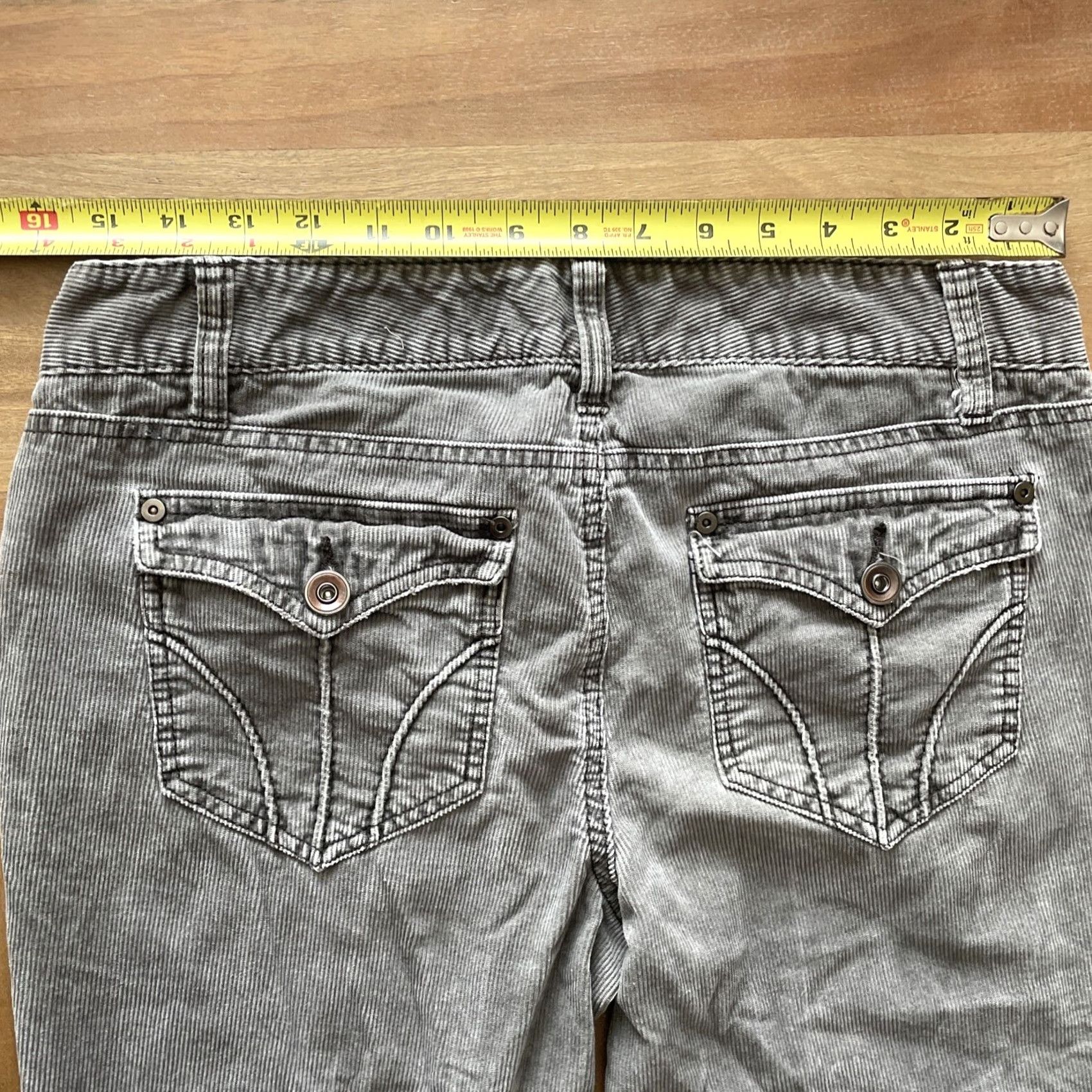Ann Taylor Ann Taylor LOFT Slim Boot Corduroy Pants Womens Size 8 Gray 5-Pocket Design Jeans Moss? Size 30" / US 8 / IT 44 - 5 Thumbnail