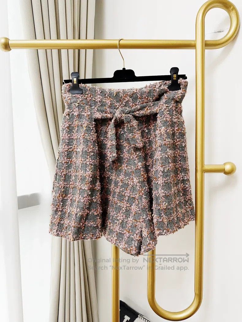 Chanel Chanel 22K autumn and winter pink 36 yards gray plaid twee Size 24" / US 00 / IT 34 - 3 Thumbnail