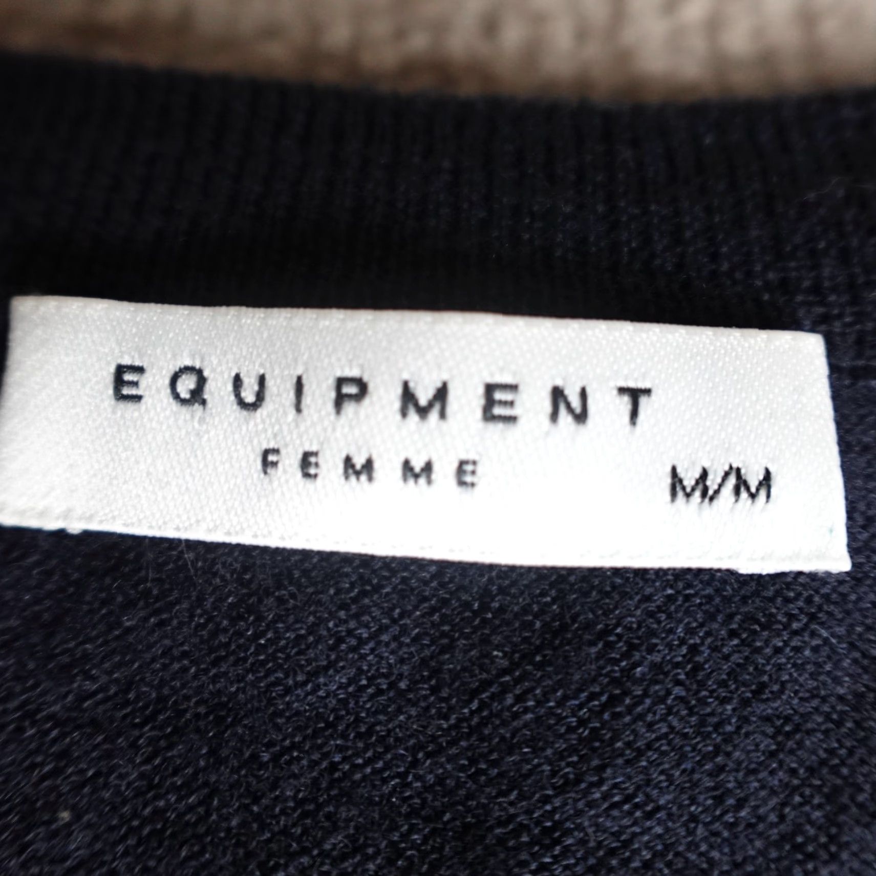 Equipment Equipment Dress Womens Midi Blue Sweater Wool Silk Blend Crew Neck Short Sleeve Size M / US 6-8 / IT 42-44 - 6 Thumbnail