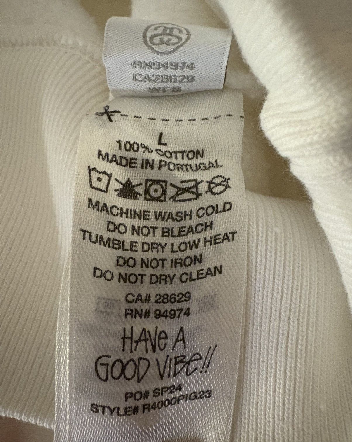 Stussy Stüssy 8 Ball Hoodie Pigment Dyed - Natural - Size Large Size US L / EU 52-54 / 3 - 7 Thumbnail