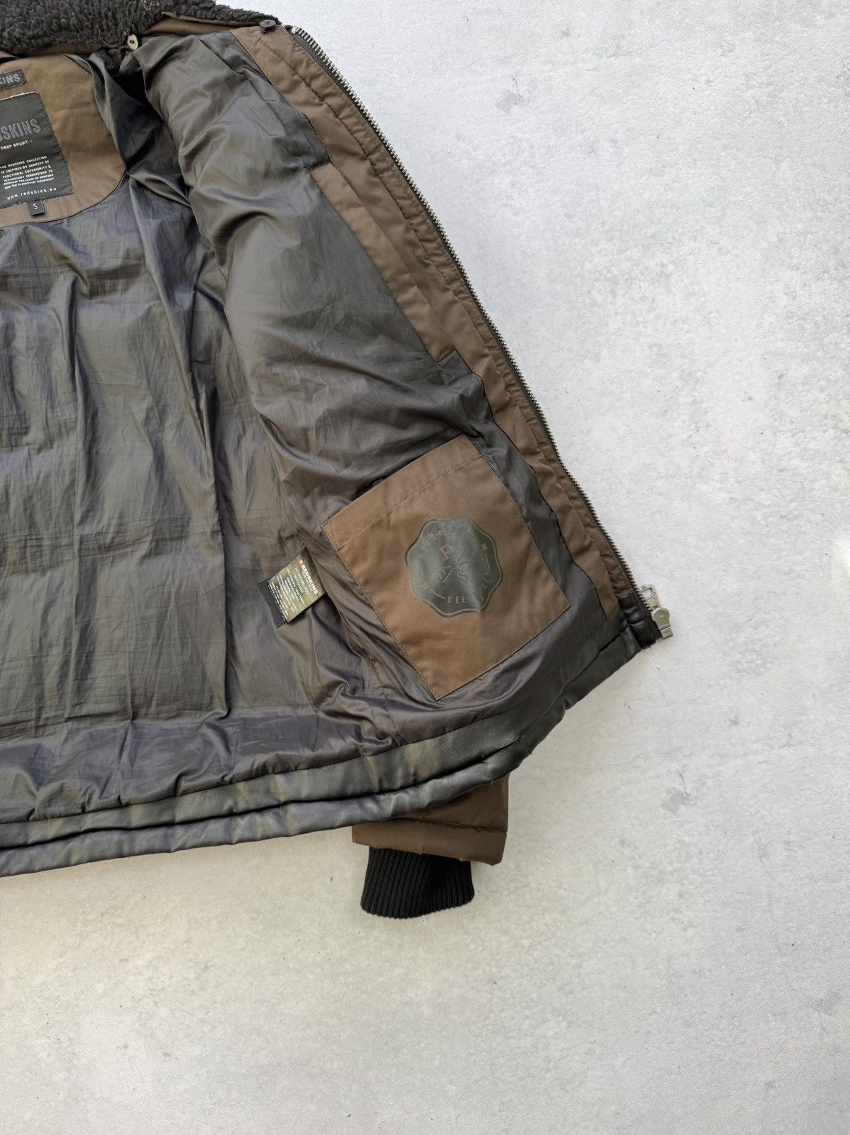 Other REDSKINS Jacket Mens S Brown Nylon CWU Fur Flight Size US S / EU 44-46 / 1 - 7 Thumbnail