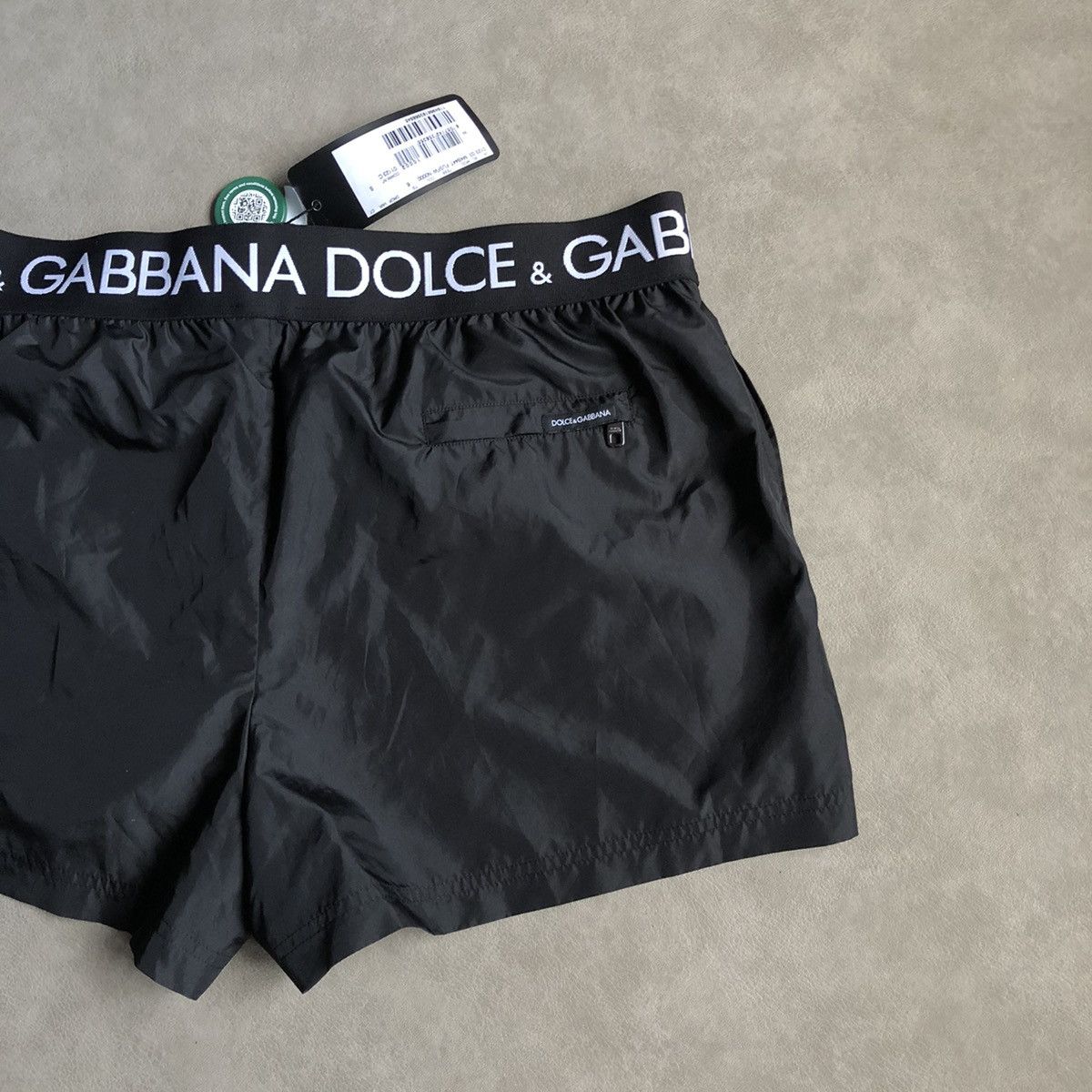 Dolce & Gabbana DOLCE & GABBANA LOGO SWIM SHORTS Size US 36 / EU 52 - 1 Thumbnail