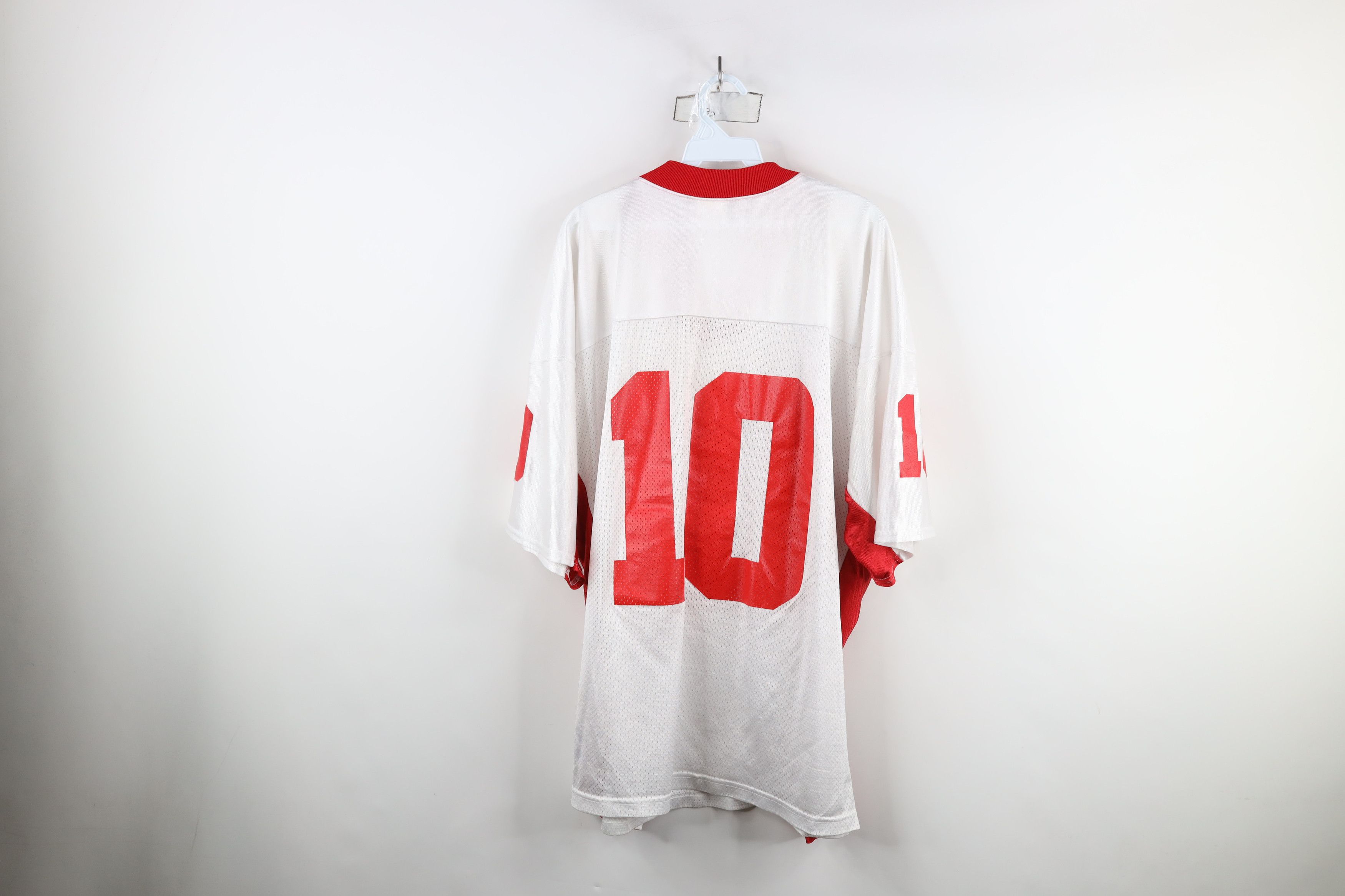 Adidas × Vintage Vintage 90s Adidas University of Nebraska Jersey #10 Size US XXL / EU 58 / 5 - 13 Thumbnail