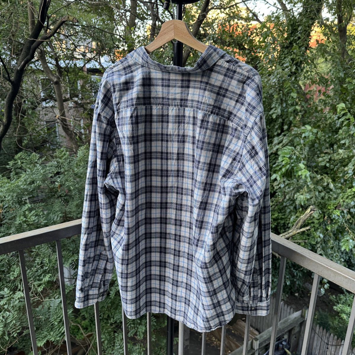 Vintage Thrashed Faded Distressed Flannel Shirt ERD Grunge Chrome Size US XL / EU 56 / 4 - 2 Thumbnail