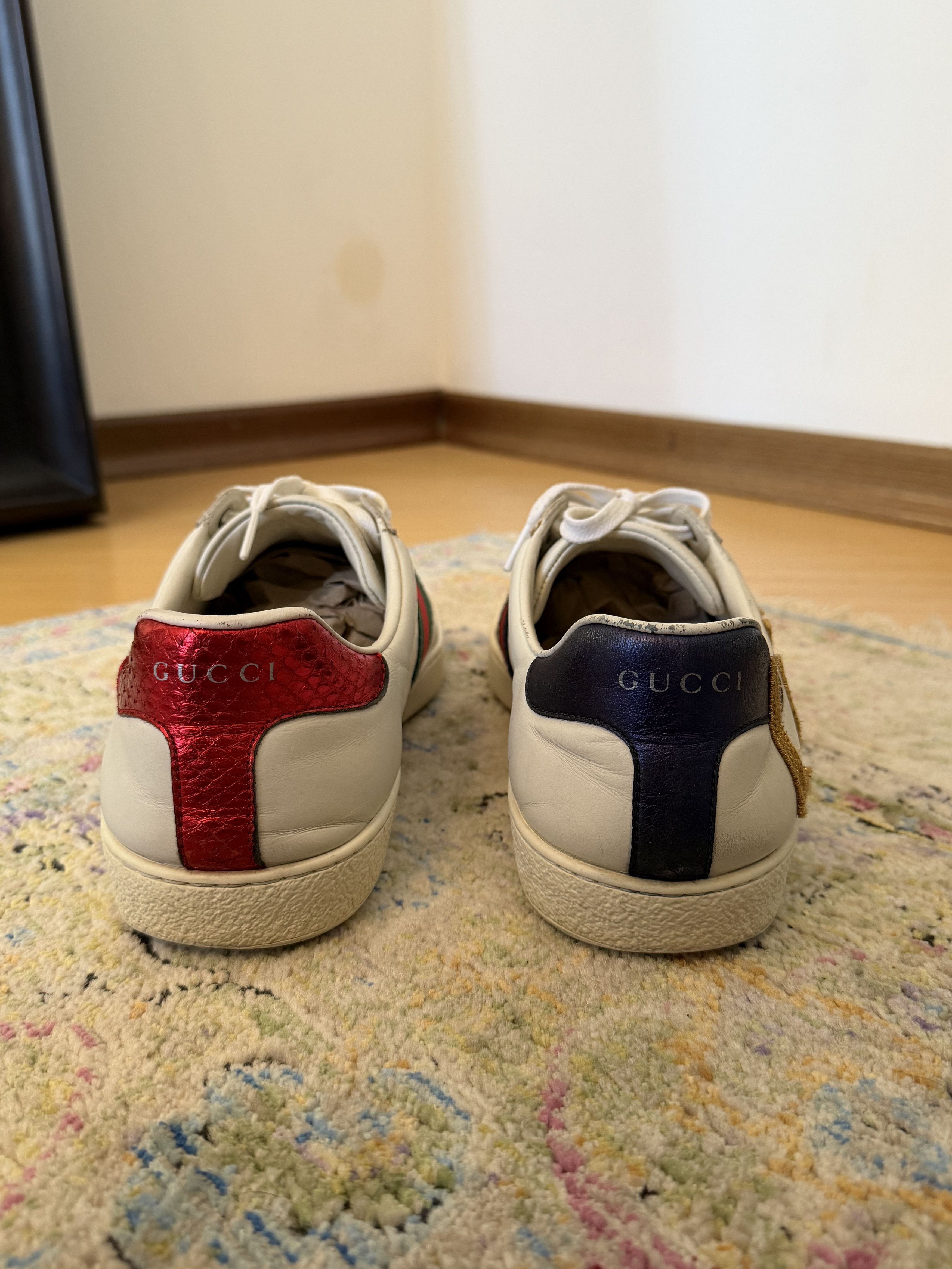 Gucci Gucci Ace Unpaired White Sneakers Size US 9.5 / EU 42-43 - 12 Thumbnail