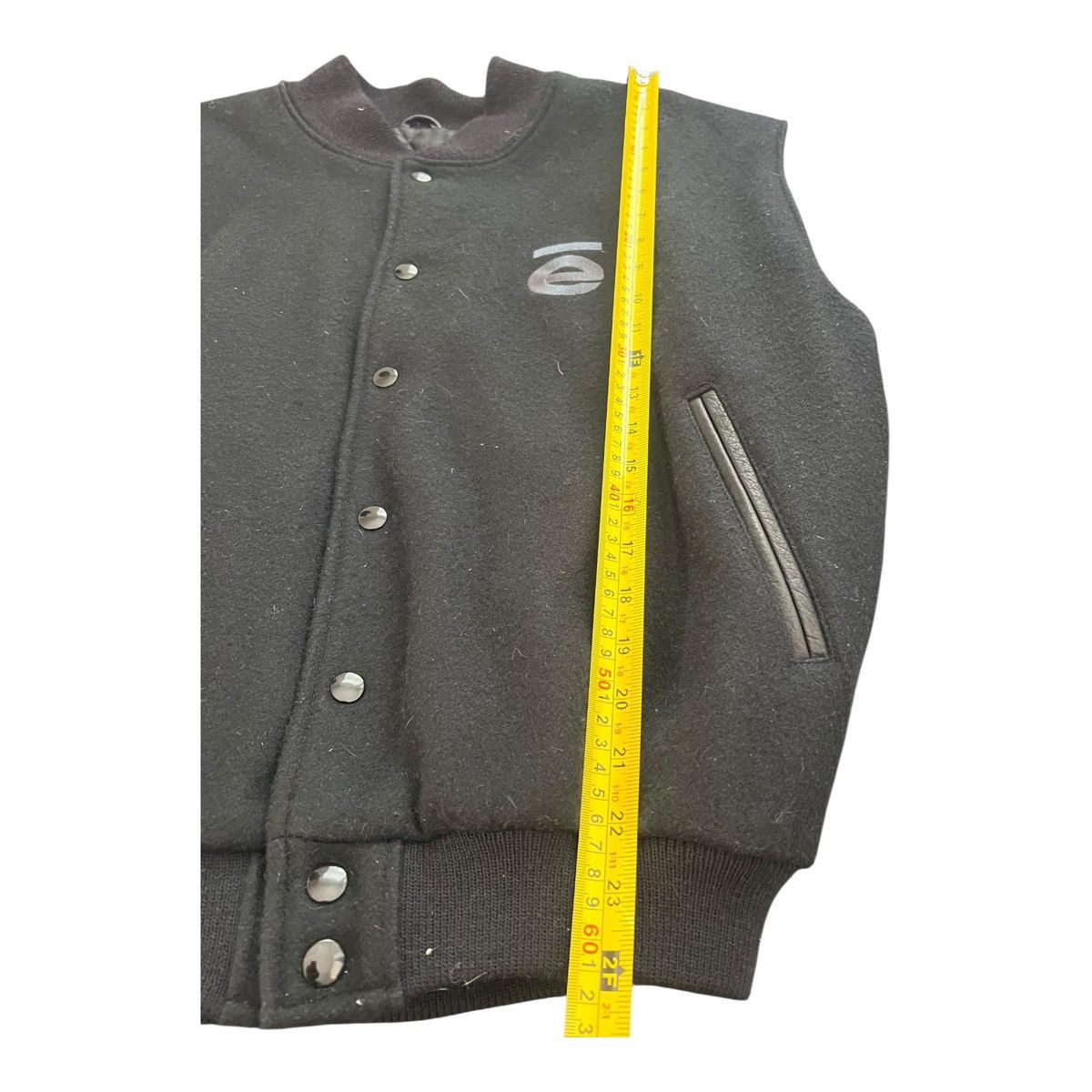 Golden Bear Golden Bear Wool & Leather Varsity Bomber Jacket Black mint Size US L / EU 52-54 / 3 - 3 Thumbnail