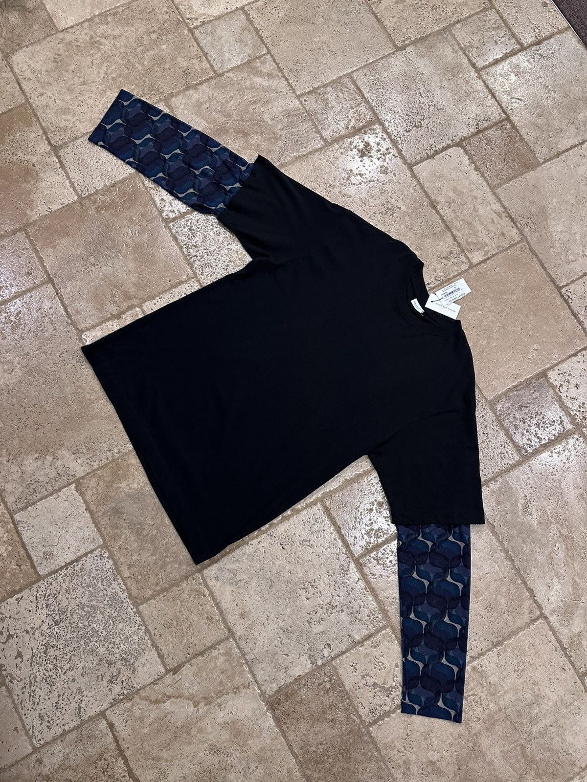 Dries Van Noten Dries Van Noten SS24 Hemal Black Layered Long Sleeve T-Shirt Size US XL / EU 56 / 4 - 3 Thumbnail