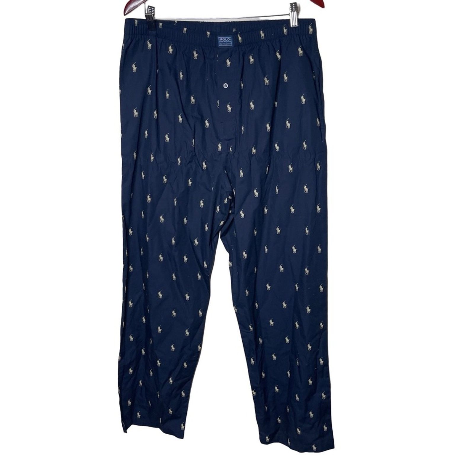 Polo Ralph Lauren navy blue polo print pajama lounge pants
