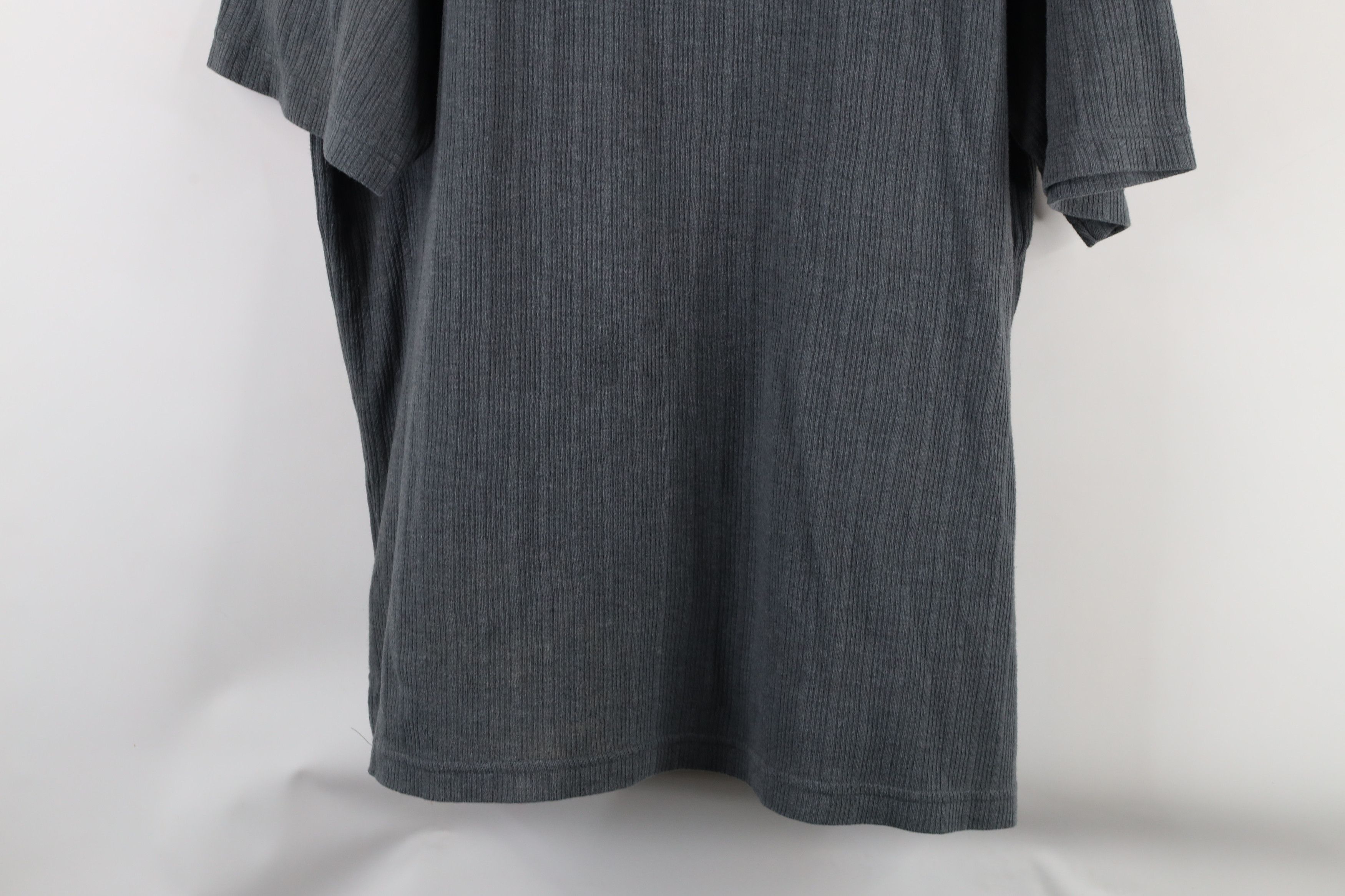 Vintage Vintage 90s Streetwear Baggy Fit Ribbed Knit Henley T-Shirt Size US XL / EU 56 / 4 - 3 Thumbnail