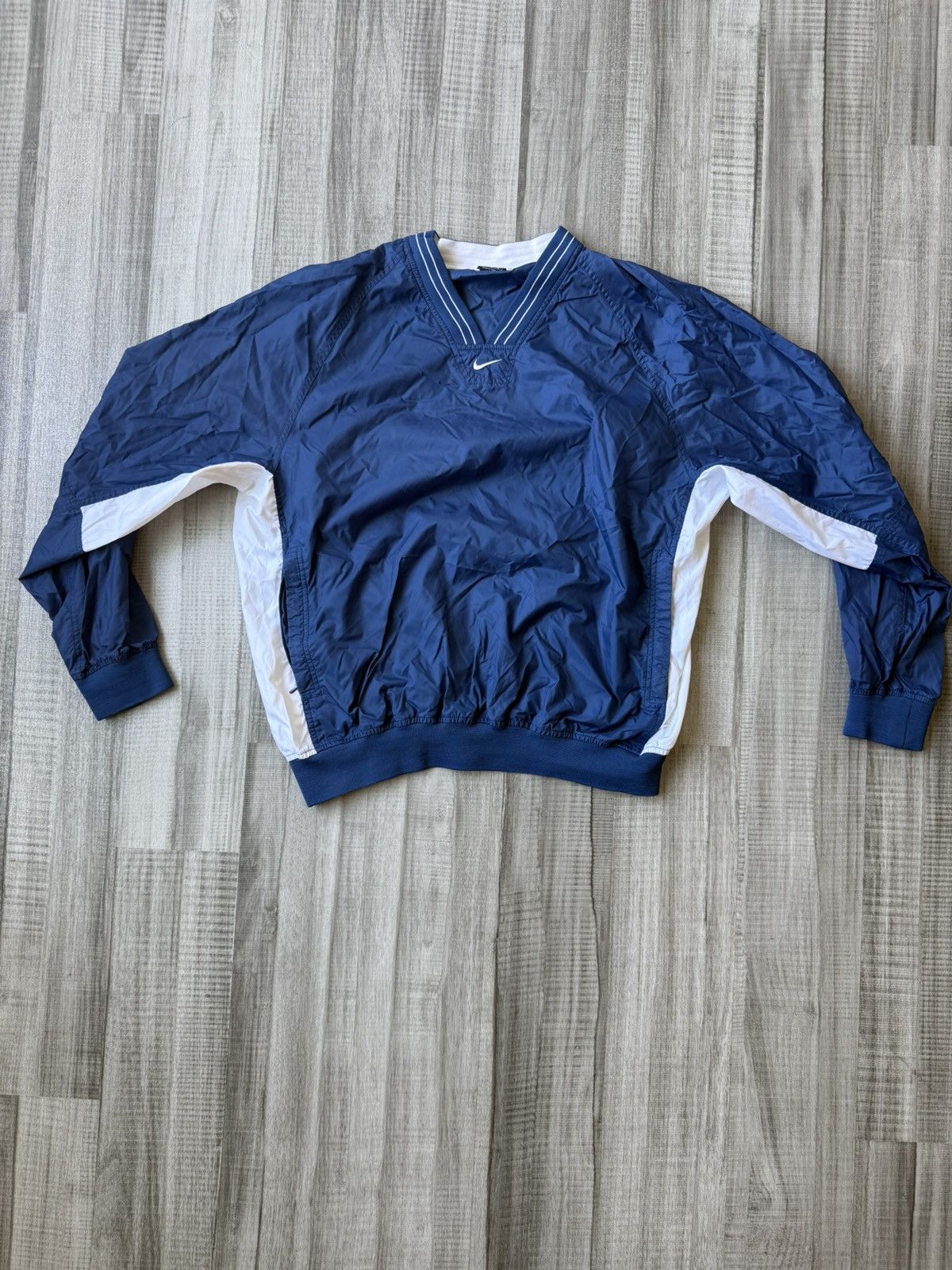 Nike × Vintage Vintage Nike windbreaker sweatshirt Size US L / EU 52-54 / 3 - 1 Thumbnail