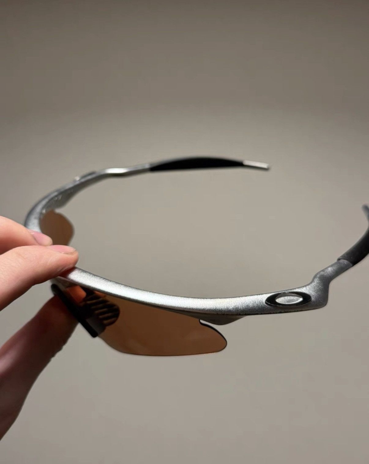 Oakley Oakley M Frame Pro Metallic Silver Sports Sunglasses K24 Size ONE SIZE - 4 Thumbnail