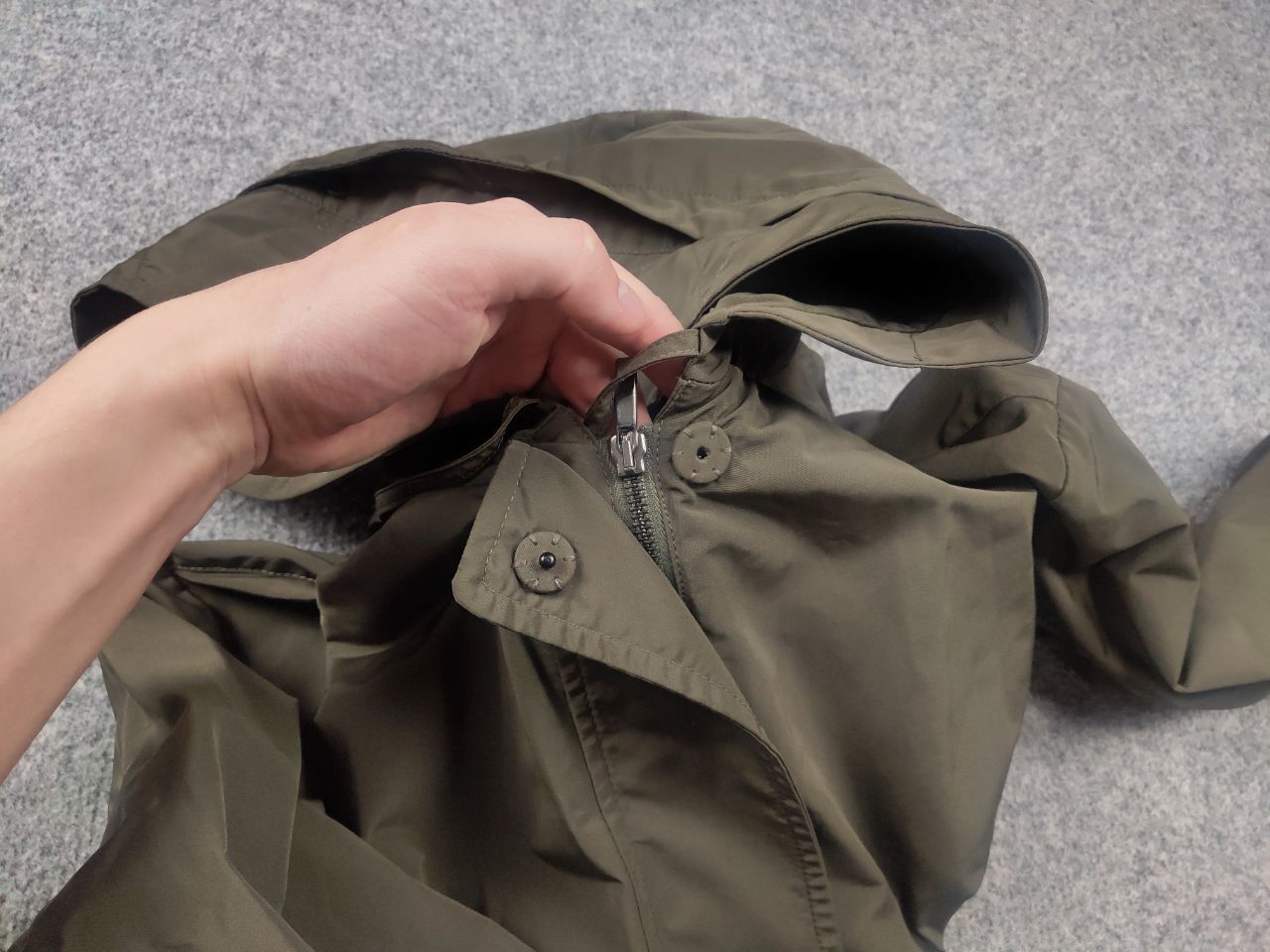Max Mara 'S Max Mara Italy Design long khaki raincoat hooded Jacket Size M / US 6-8 / IT 42-44 - 21 Thumbnail