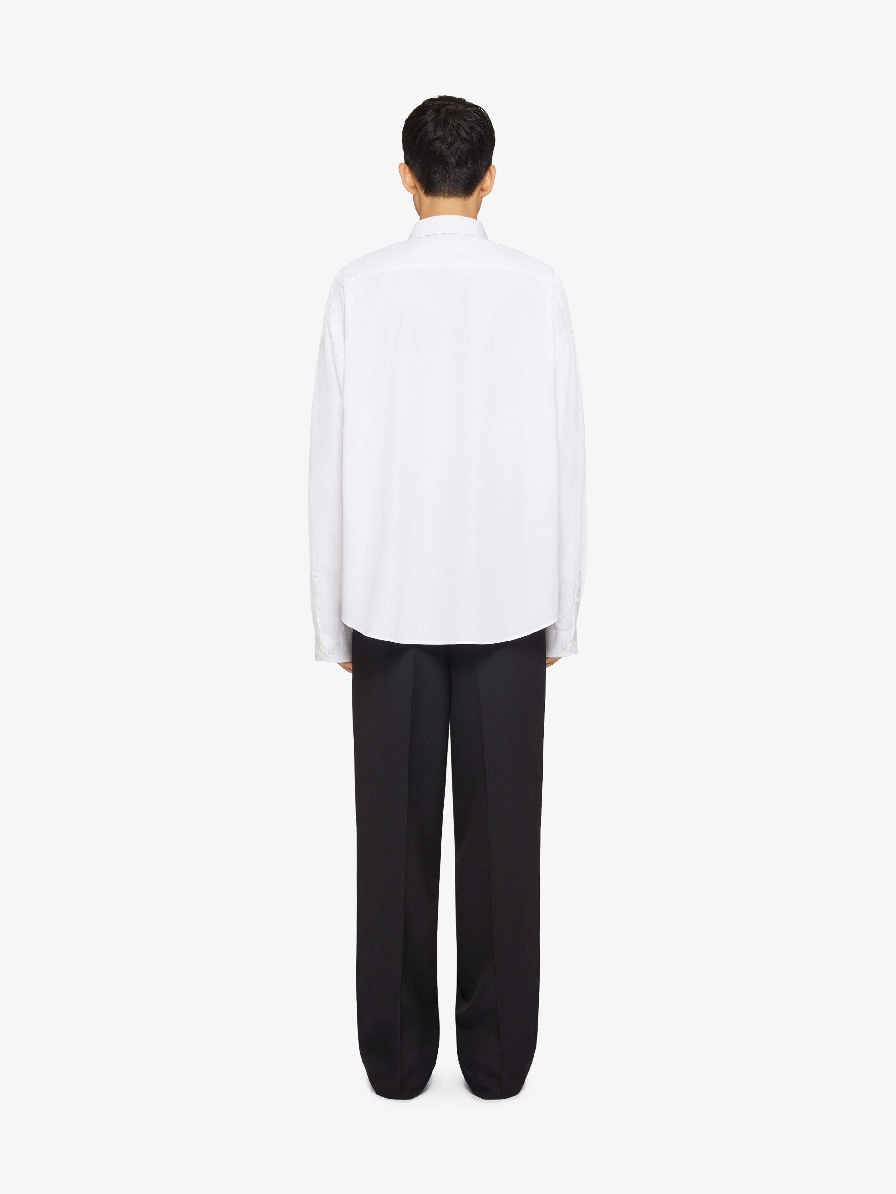 Givenchy o1w1db10925 Long Sleeve Shirt Without Pocket in White Size US XL / EU 56 / 4 - 4 Thumbnail