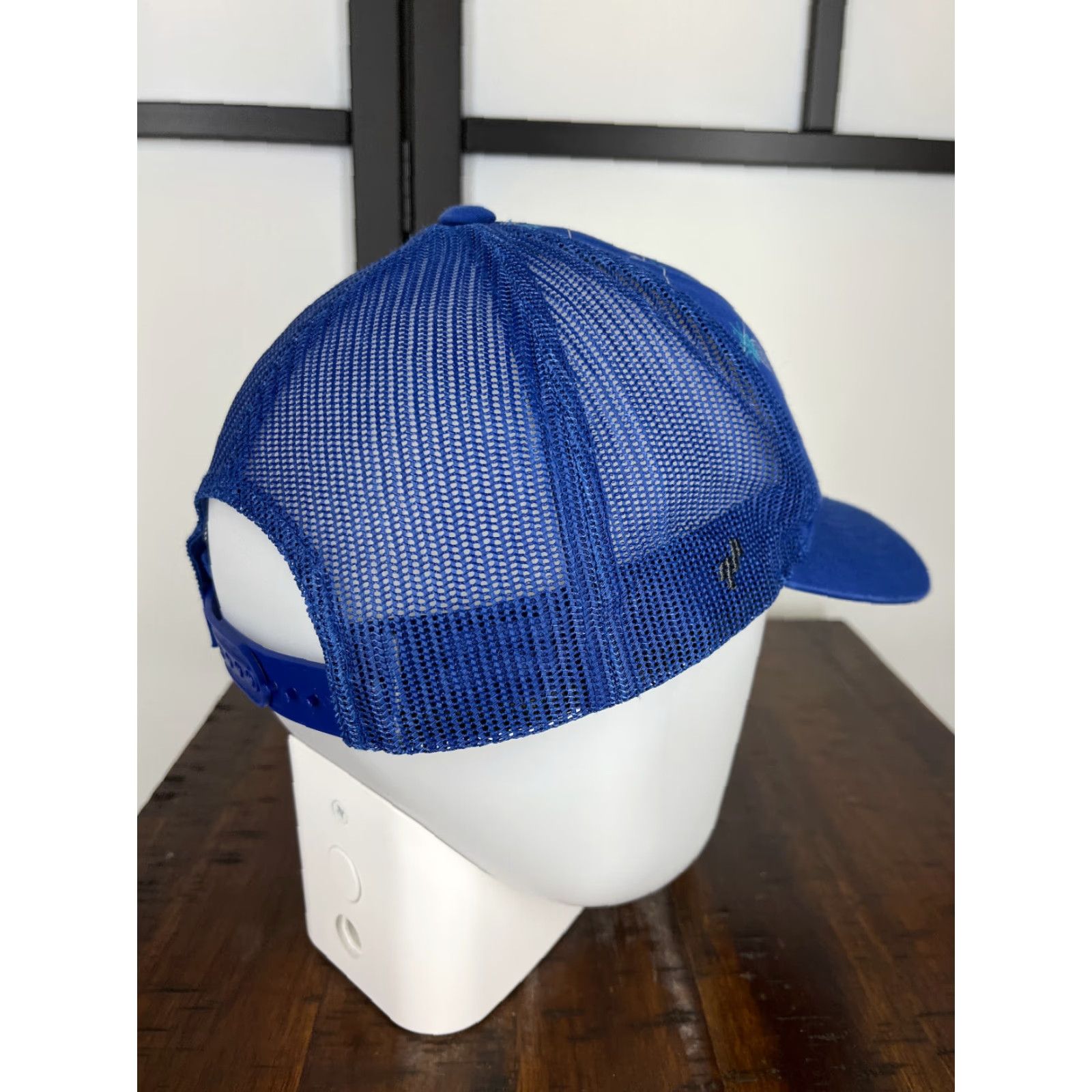 TravisMathew Travis Mathew Hat Cap Snap Back Adult One Size Blue Floral Pineapple All Over Print Golf Hat Mens Size ONE SIZE - 7 Thumbnail