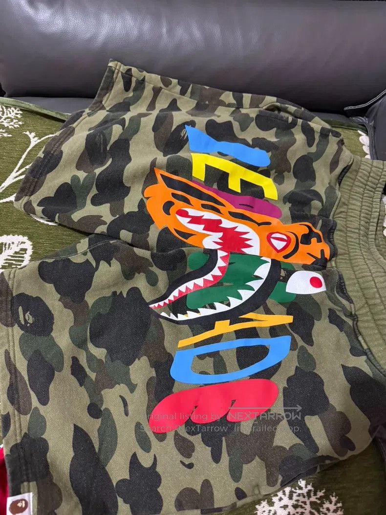 READYMADE Ready Made size M Tiger Shark Full Cotton Casual Shorts Size US 38 / EU 54 - 6 Thumbnail