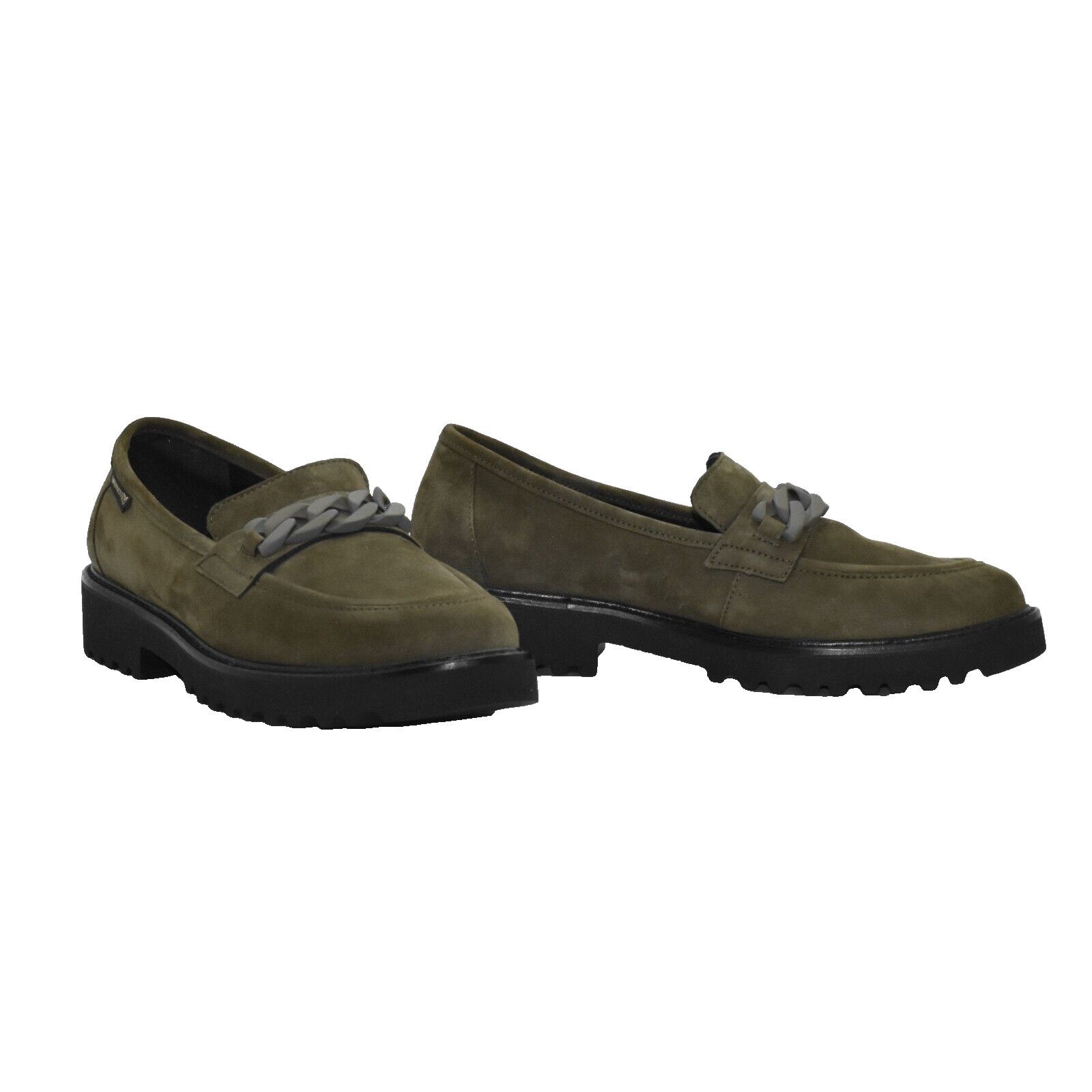 Mephisto MEPHISTO Salka Loden Suede Chain Strap Lug Loafers 6.5 $369 Size US 6.5 / IT 36.5 - 1 Thumbnail
