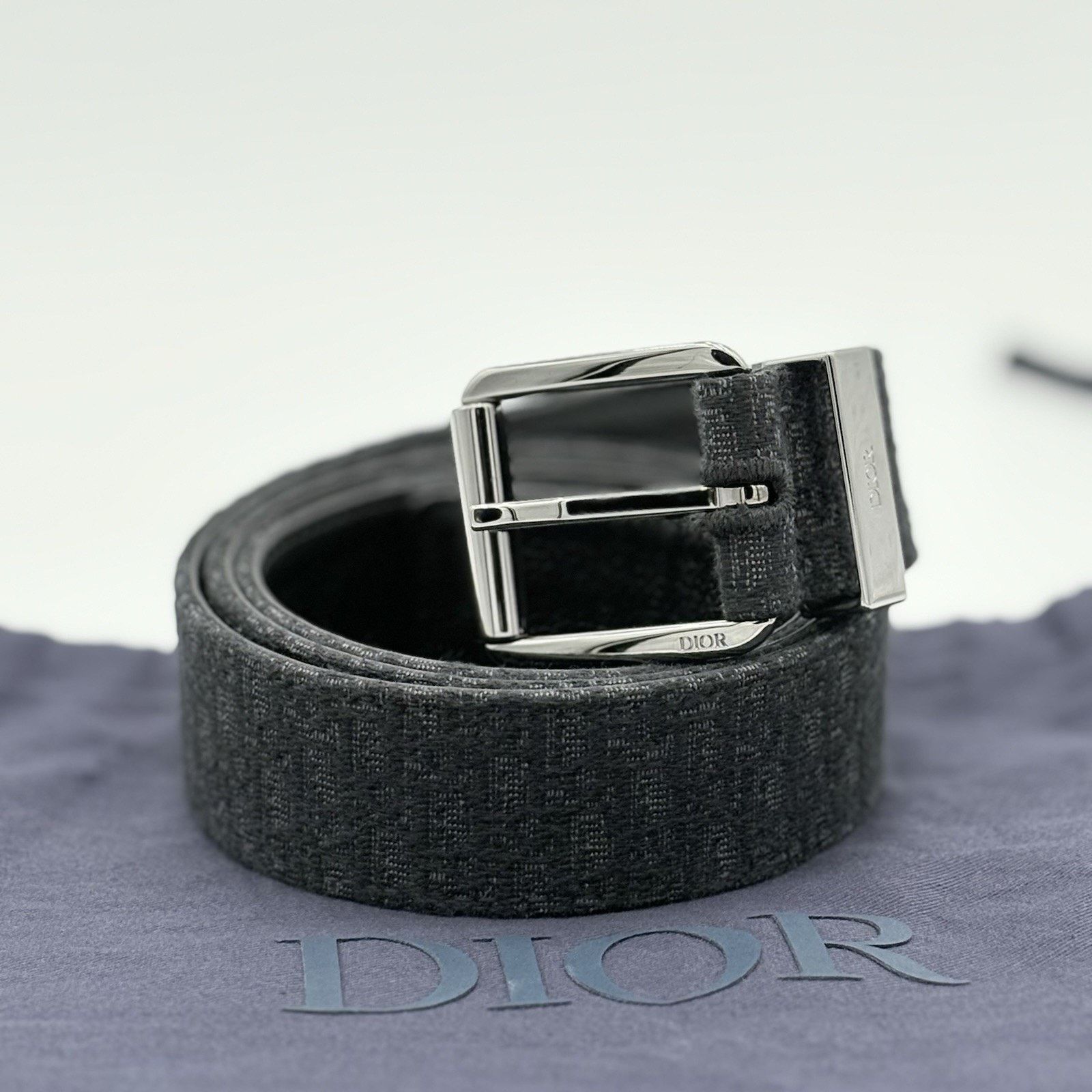 Dior × Hedi Slimane Dior Homme SS05 Canvas Pink D-Point Belt | Grailed