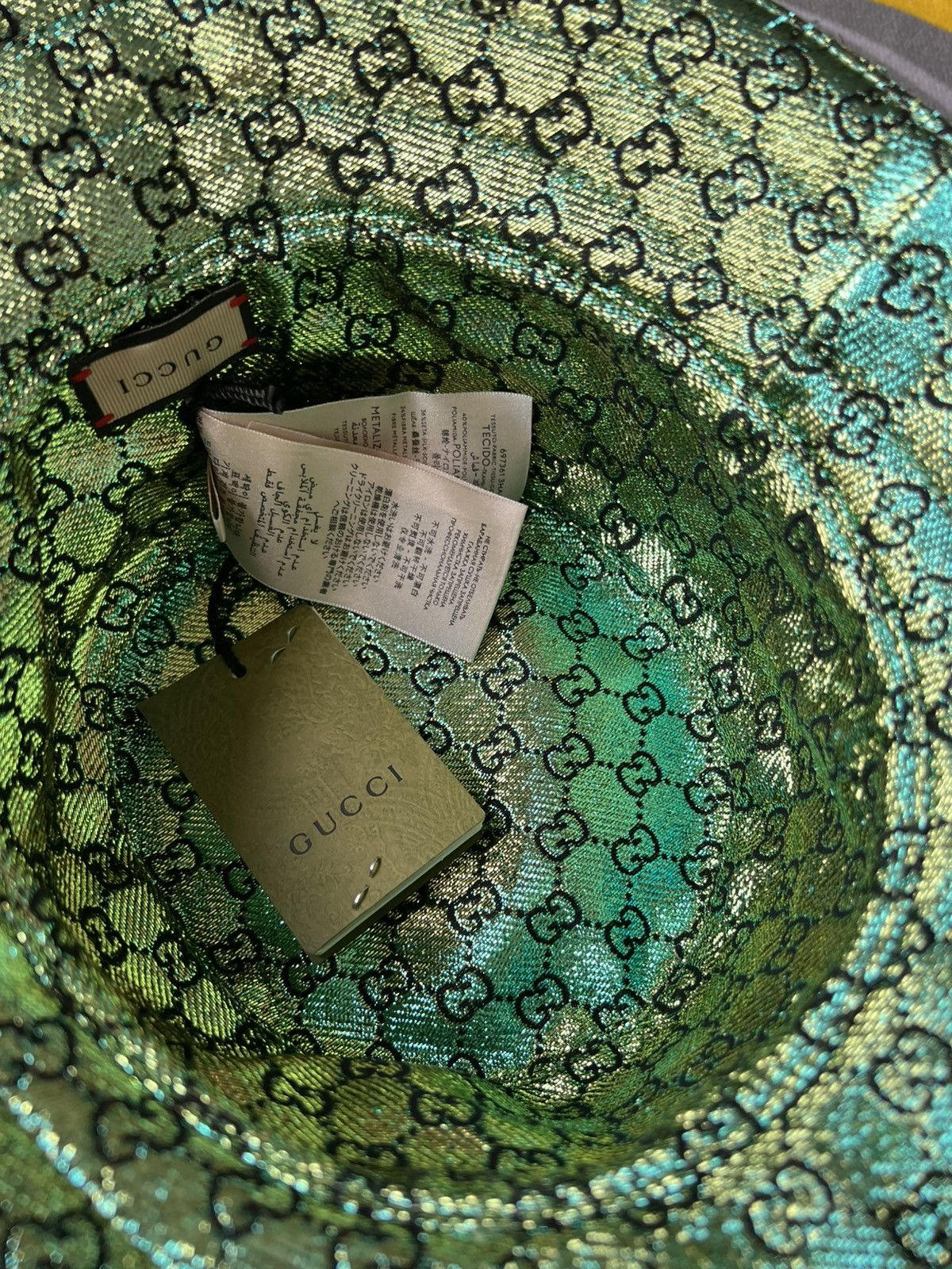 Gucci Gucci Pile Jacquard Bucket Hat Reseda/Dark Green monogram Size ONE SIZE - 10 Thumbnail