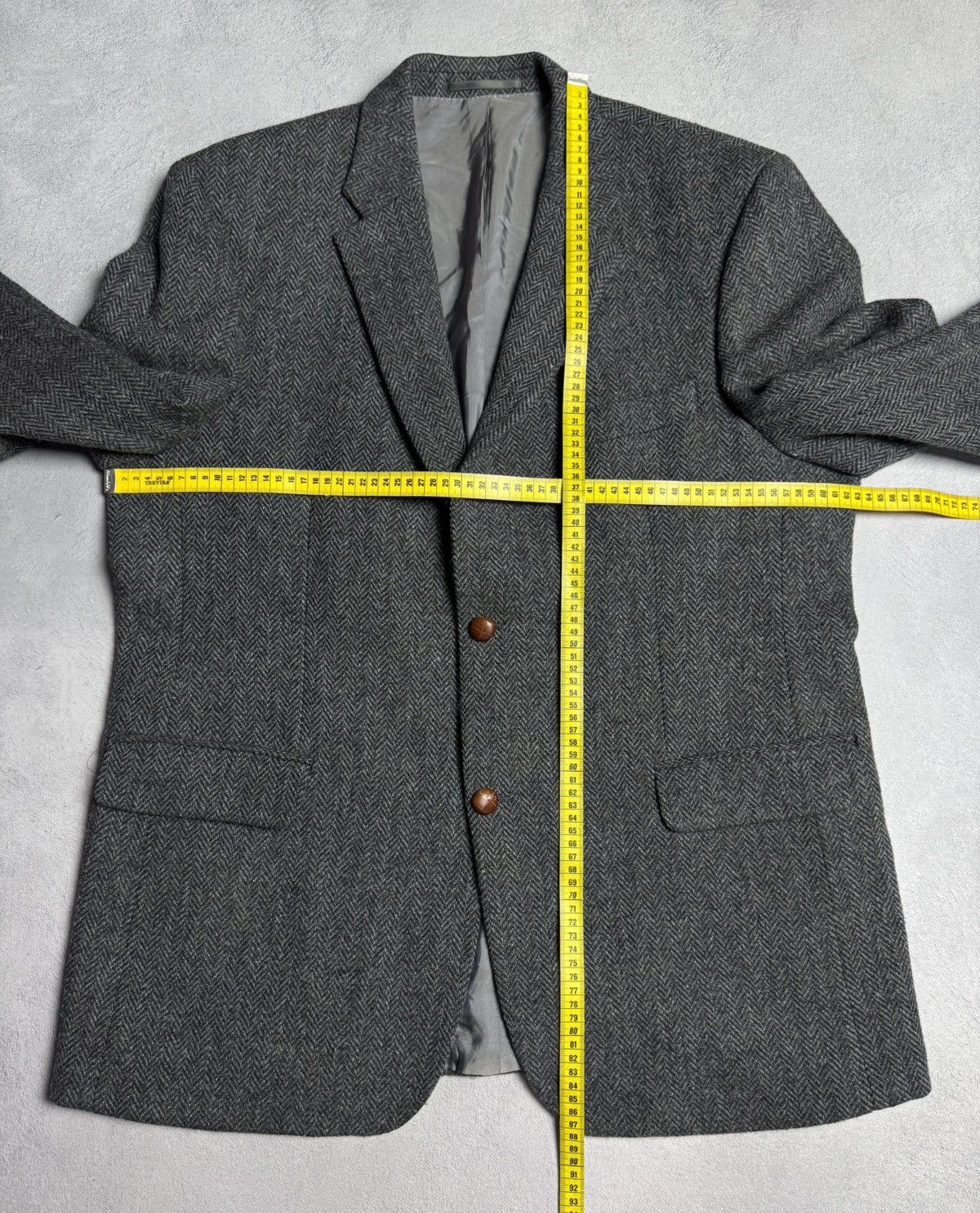 Harris Tweed Harris Tweed Vintage 100% Wool Blazer Jacket Diegel Size 46R - 15 Thumbnail