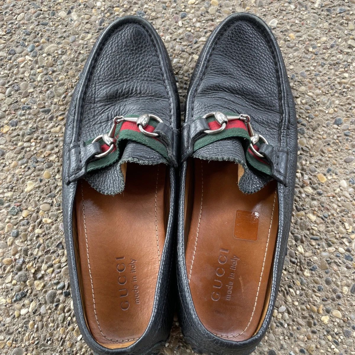Gucci Gucci Horsebit Driving Loafers Black Leather 9 Slip On Size US 9 / EU 42 - 2 Thumbnail