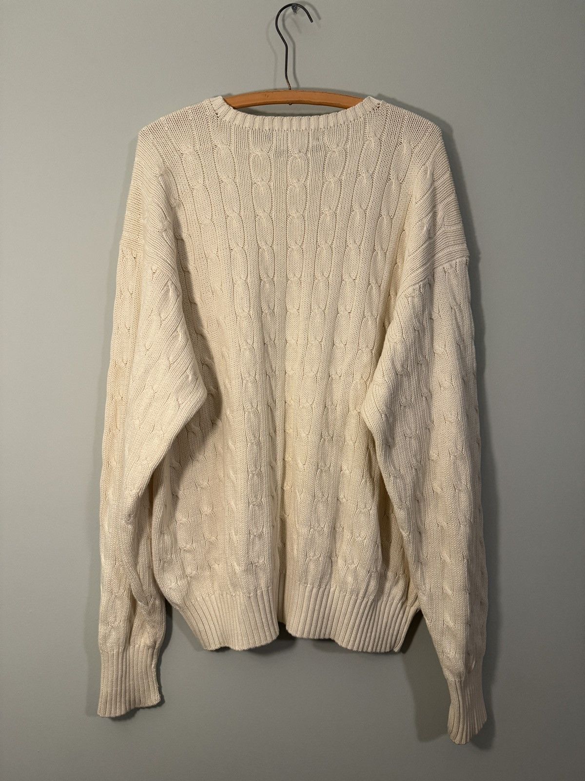 Polo Ralph Lauren Polo Ralph Lauren Cable Knit Sweater ERD Grunge RRL Bode Size US XL / EU 56 / 4 - 9 Thumbnail