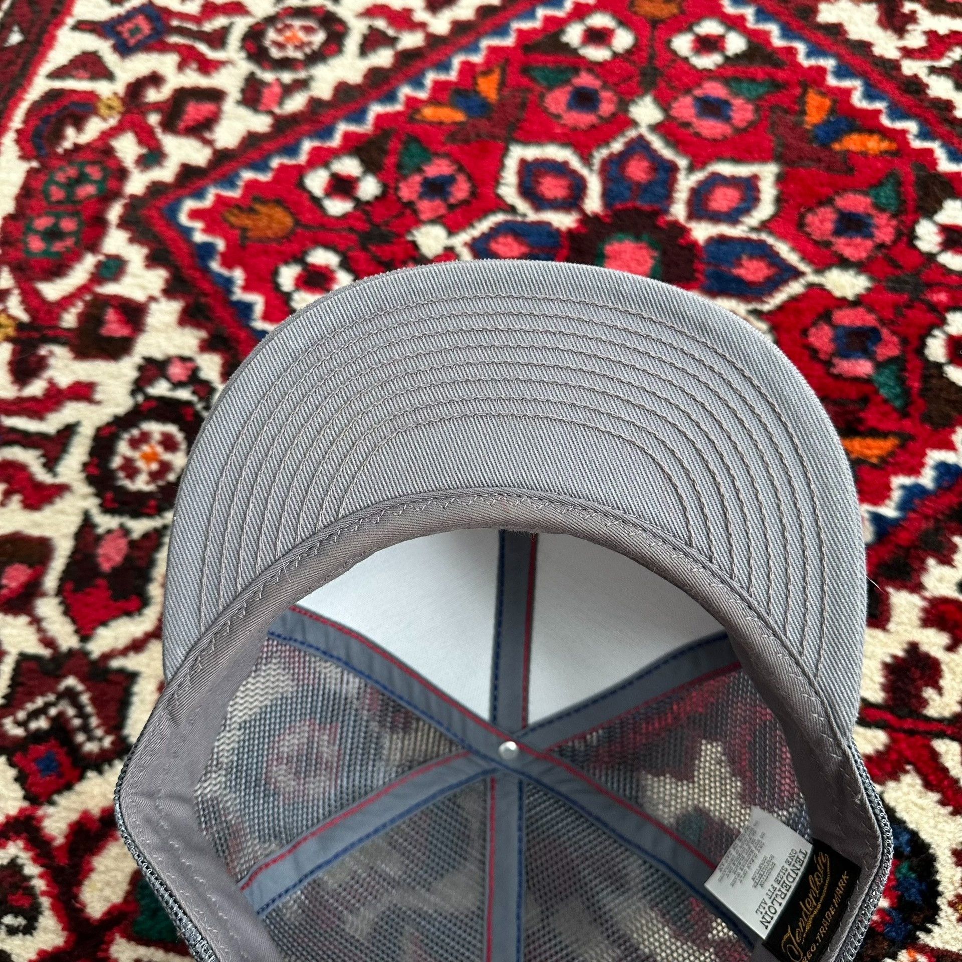 Tenderloin Silver Mesh Trucker Flat Brim Cap Size ONE SIZE - 4 Thumbnail