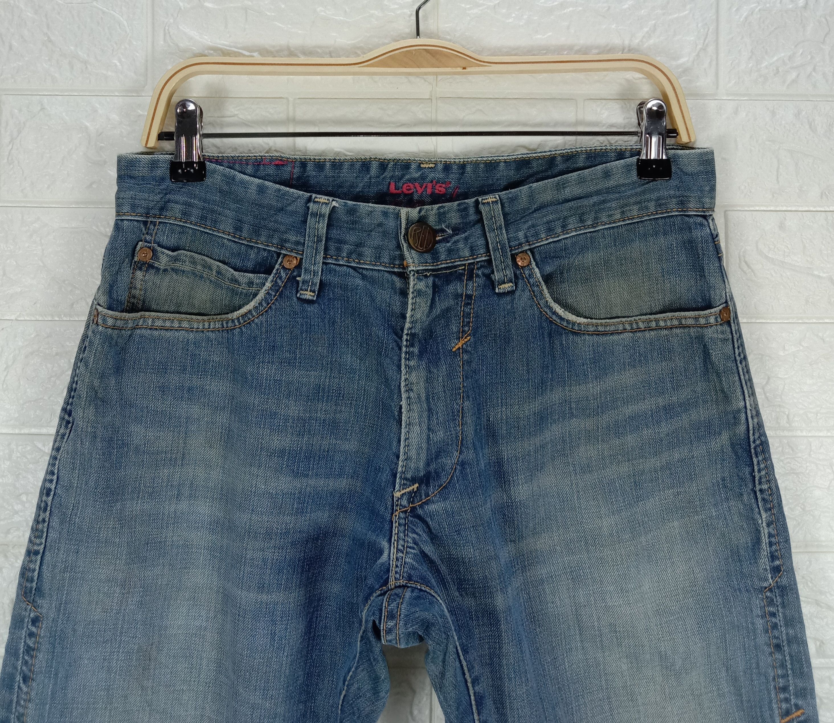 Levi's Vintage Levi's Red Jeans Earth Tone Slim Straight Denim Size US 31 - 2 Thumbnail