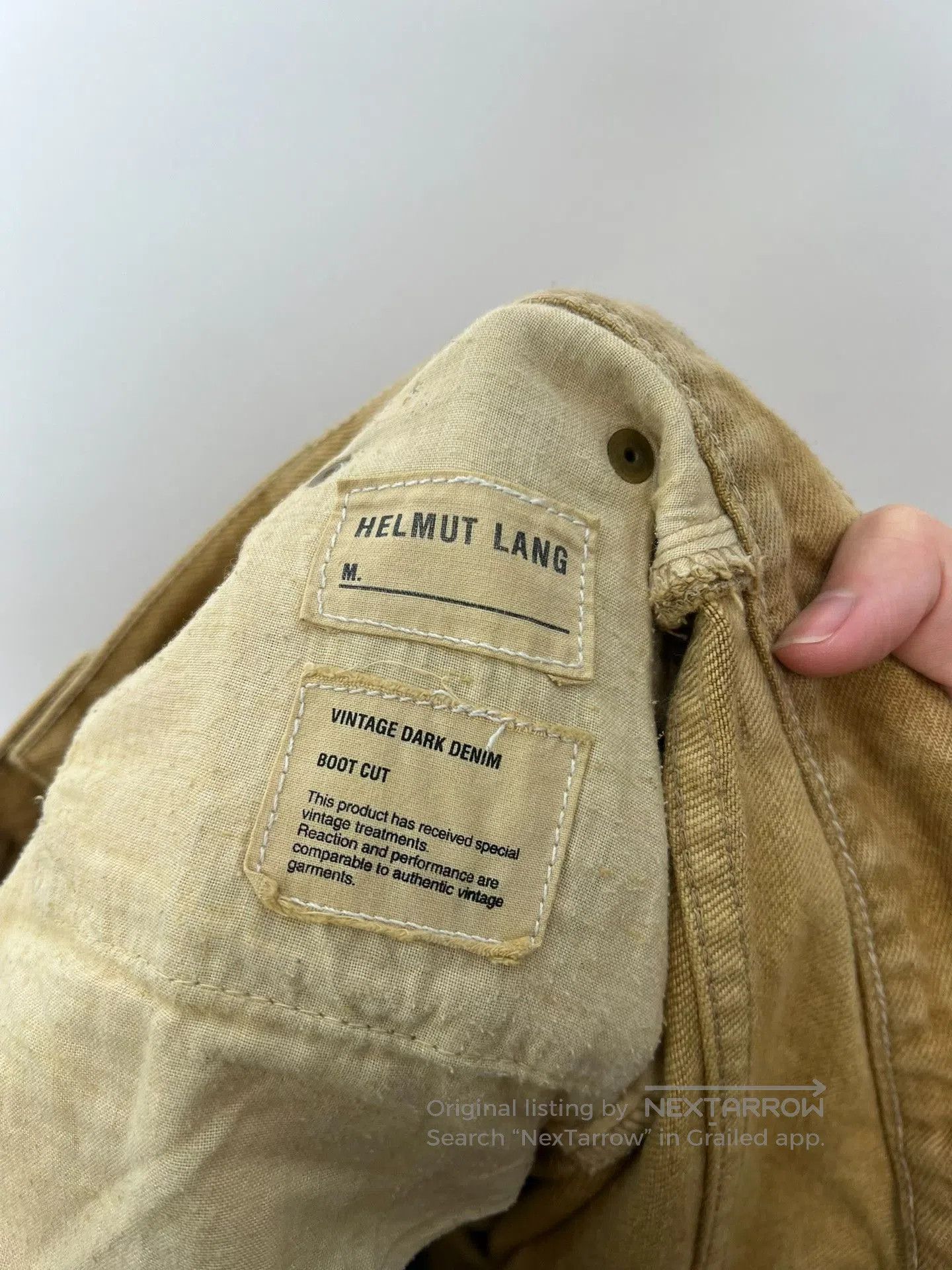 Helmut Lang Helmut Lang Brown-Yellow Straight-Leg Jeans. Size US 30 / EU 46 - 6 Thumbnail