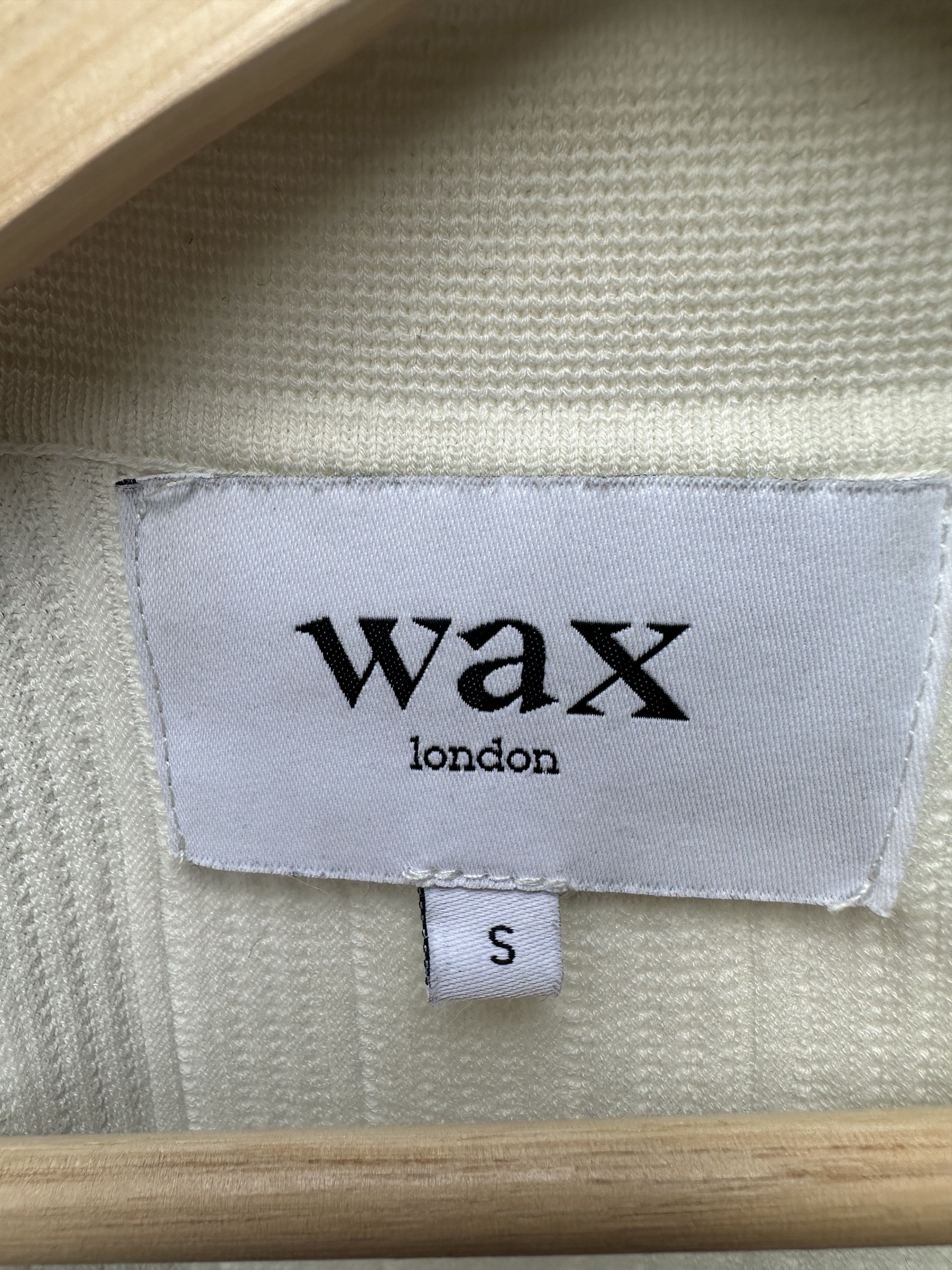 Wax London Naples Ecru Textured Knitted Polo Shirt Size US S / EU 44-46 / 1 - 8 Thumbnail