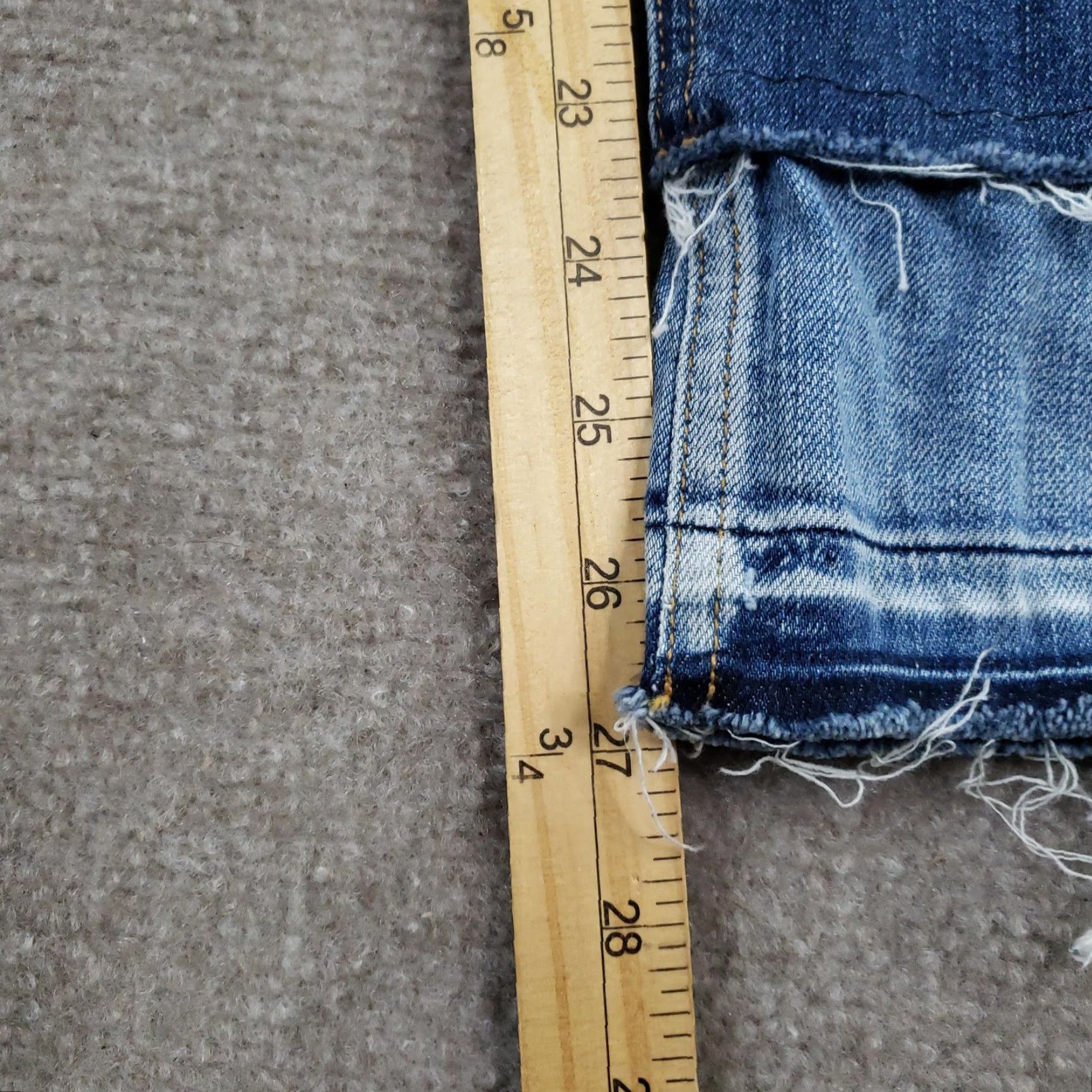 Rag & Bone Rag & Bone Jeans 27 In Blue 10 Inch Ankle Skinny Womens Regular Size 27 Denim Cotton Polyurethane Stretch Distressed Pockets Zip Fly Release Hem Size 27" / US 4 / IT 40 - 3 Thumbnail