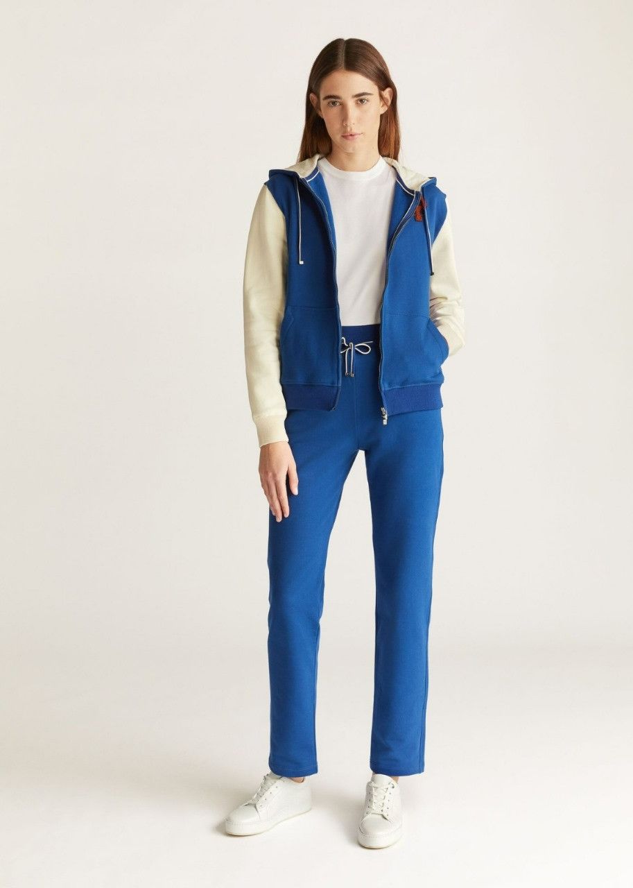 Loro Piana o1srvl11e0524 Jacket in White & Blue Size XL / US 12-14 / IT 48-50 - 3 Thumbnail