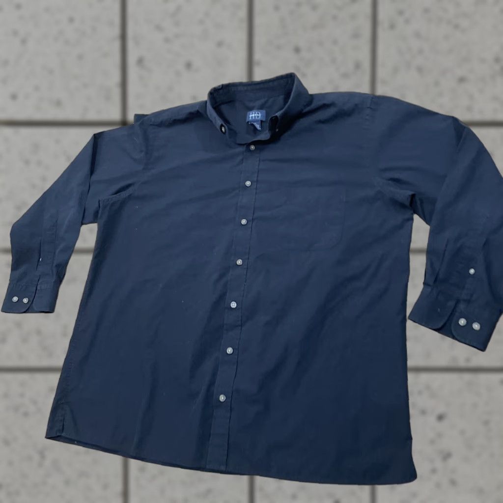 Vintage Harbor Bay Mens XL Button-Up Shirt Black Cowboy Fade Lightweight Essential XL Size US XL / EU 56 / 4 - 1 Thumbnail