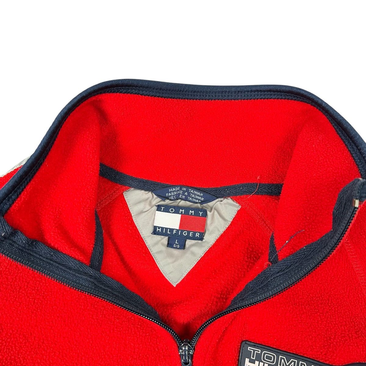 Tommy Hilfiger × Vintage Tommy Hilfiger Jacket Womens Full Zip Fleece Vintage 90s/00 Size L / US 10 / IT 46 - 4 Thumbnail