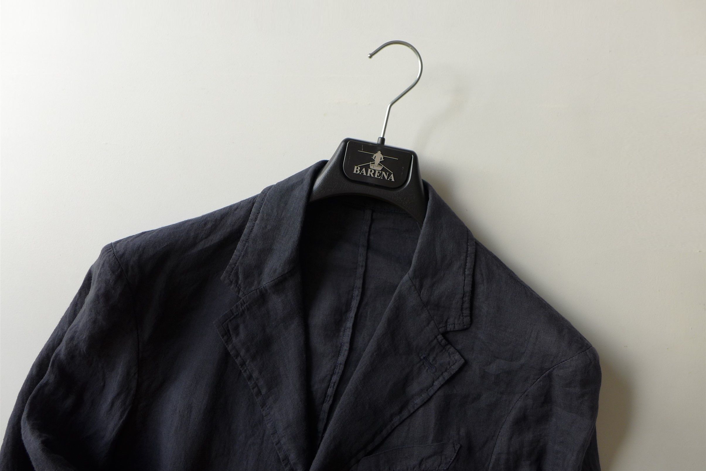 Barena Barena Rizzo Telino Unstructured Blazer - Navy Linen Size US M / EU 48-50 / 2 - 10 Thumbnail